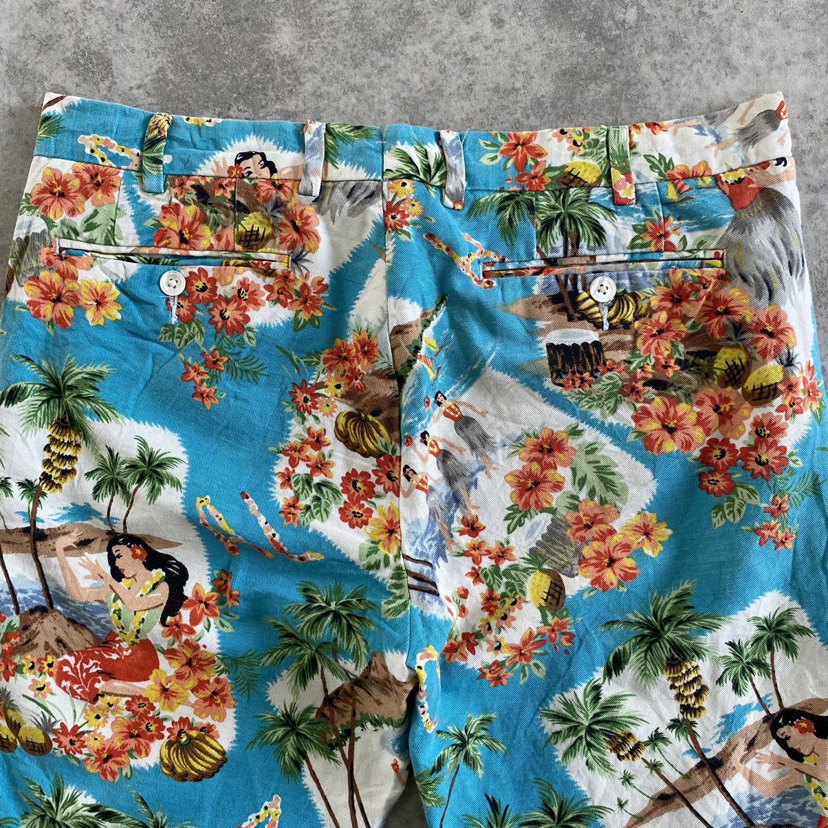 Polo Ralph Lauren × Ralph Lauren Polo Ralph Lauren Aloha Hawaiian Shorts Slim Fit Jorts Size US 33 - 10 Thumbnail