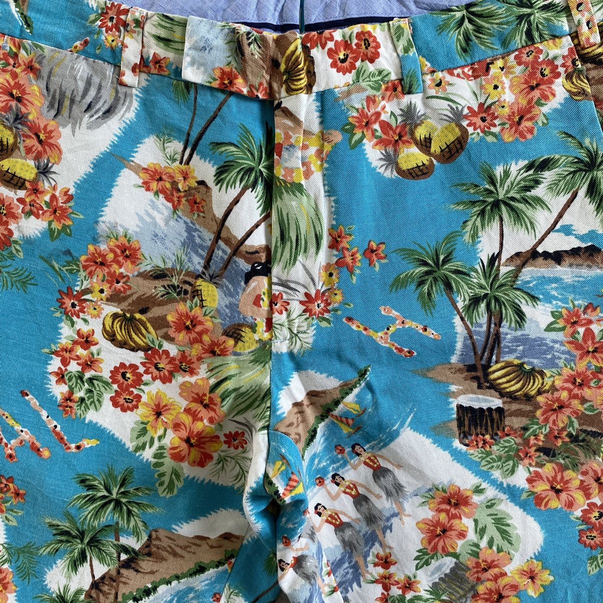 Polo Ralph Lauren × Ralph Lauren Polo Ralph Lauren Aloha Hawaiian Shorts Slim Fit Jorts Size US 33 - 6 Thumbnail