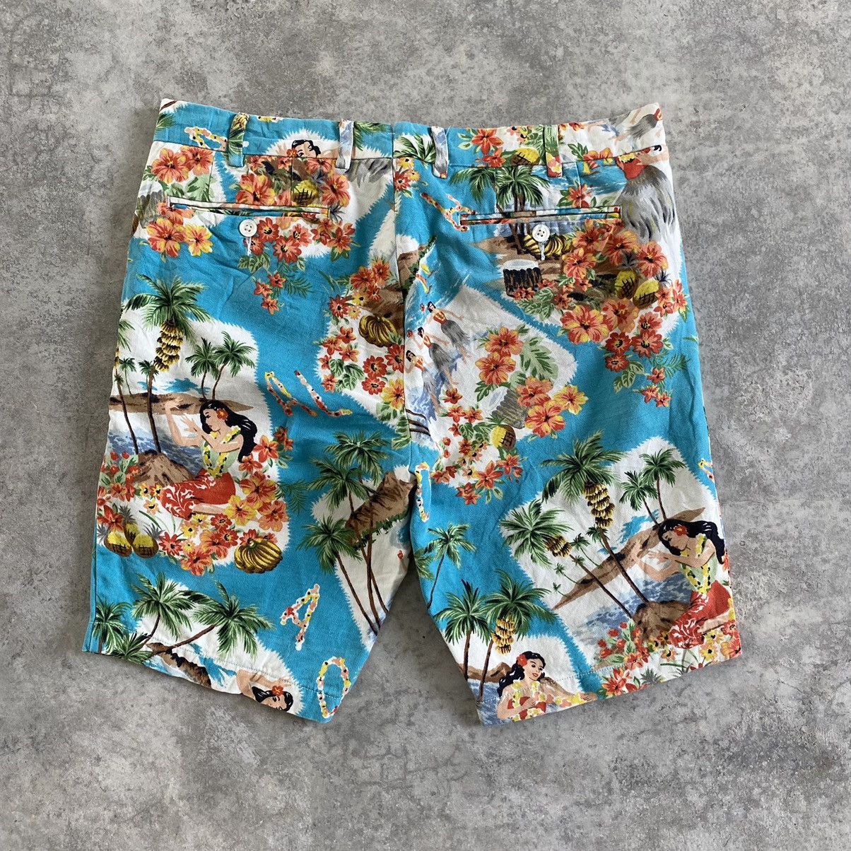 Polo Ralph Lauren × Ralph Lauren Polo Ralph Lauren Aloha Hawaiian Shorts Slim Fit Jorts Size US 33 - 8 Thumbnail