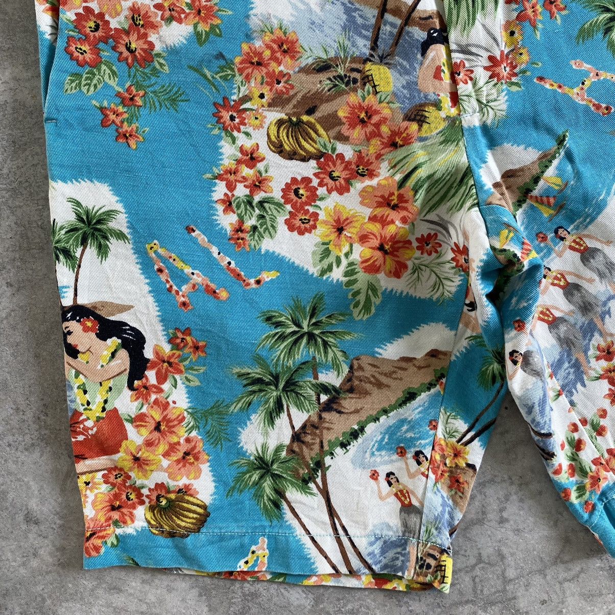 Polo Ralph Lauren × Ralph Lauren Polo Ralph Lauren Aloha Hawaiian Shorts Slim Fit Jorts Size US 33 - 4 Thumbnail
