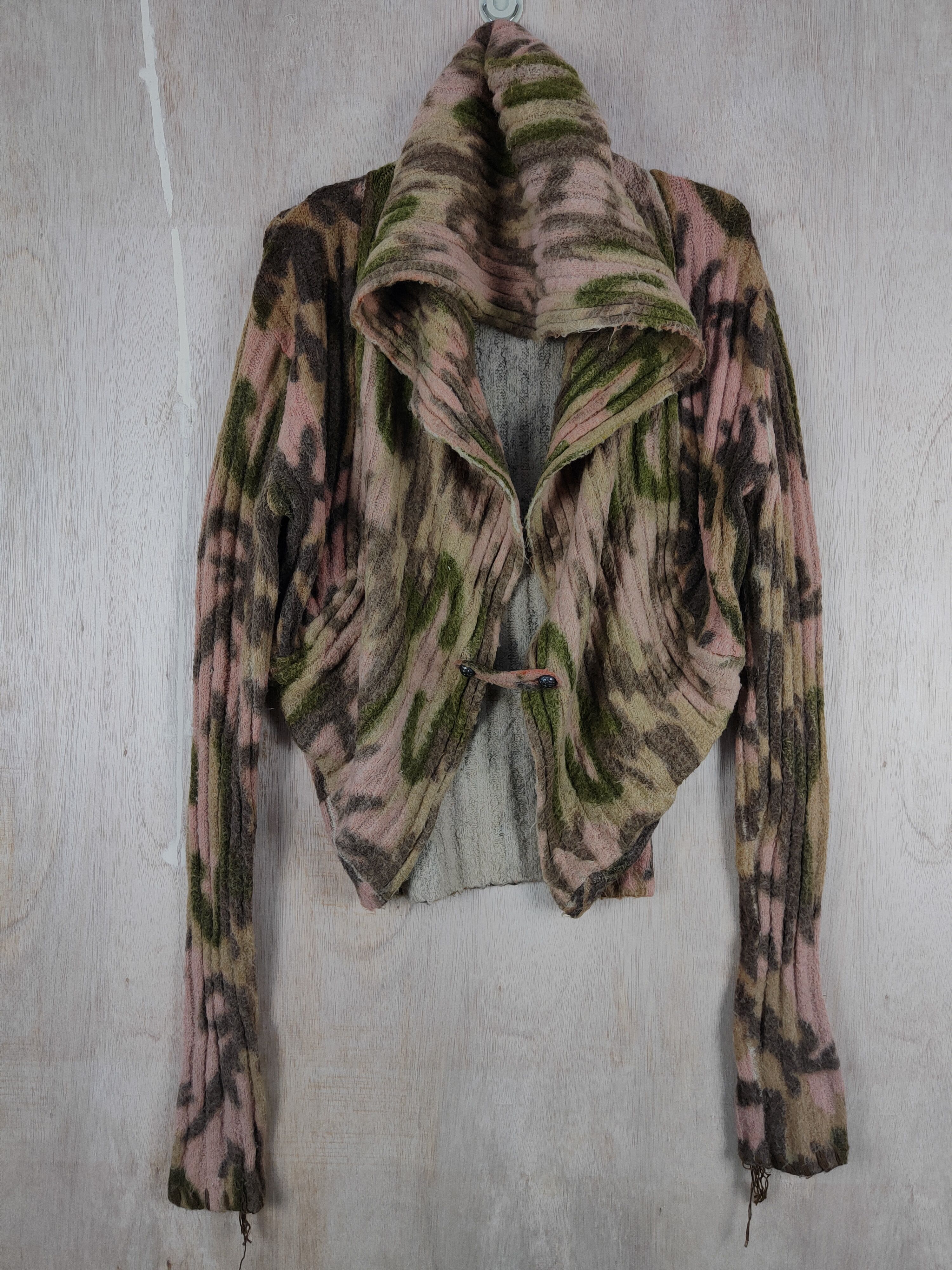 Japanese Brand Boop art Brown Cardigan hoodie knitwear japan #S300 Size M / US 6-8 / IT 42-44 - 1 Thumbnail