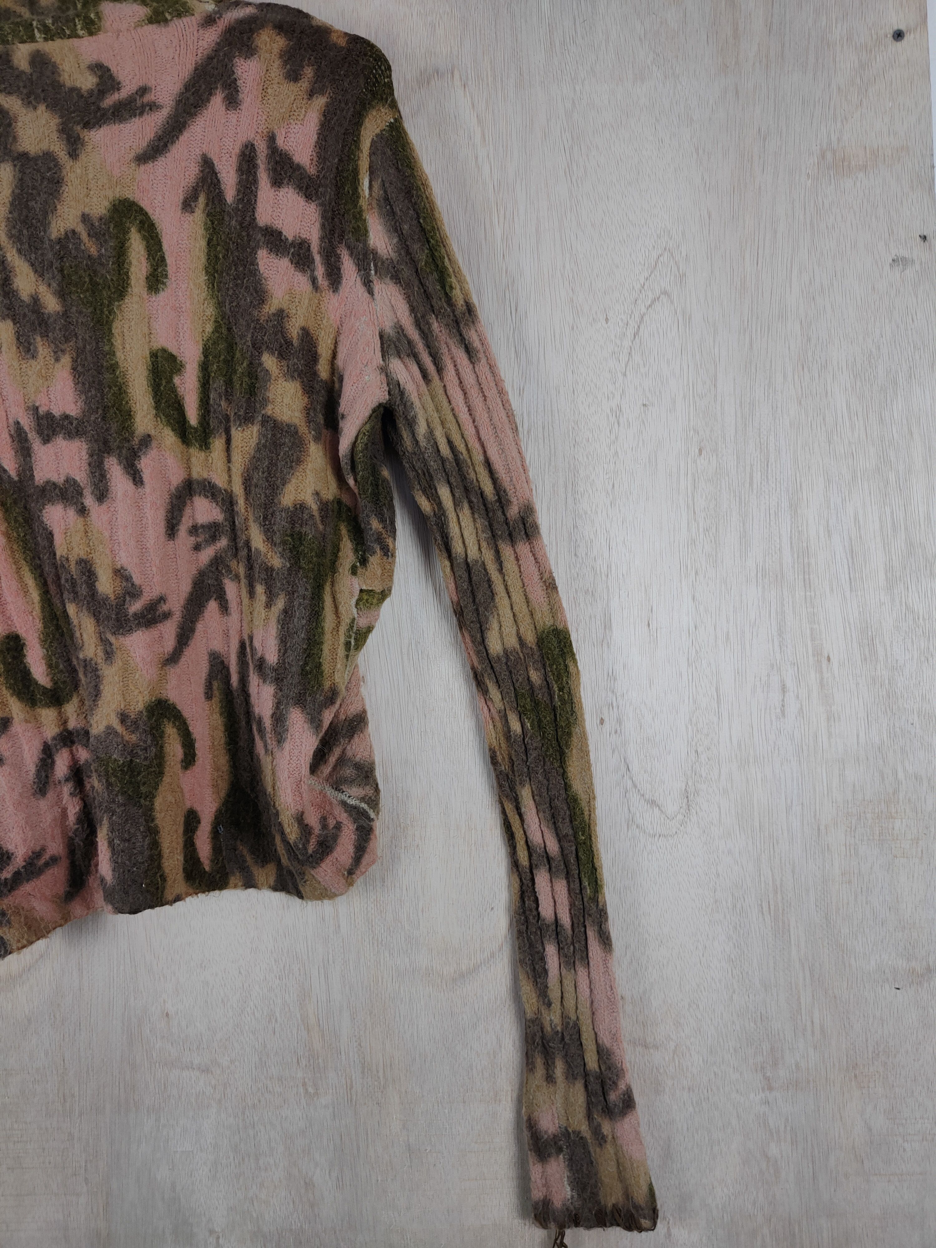 Japanese Brand Boop art Brown Cardigan hoodie knitwear japan #S300 Size M / US 6-8 / IT 42-44 - 8 Thumbnail