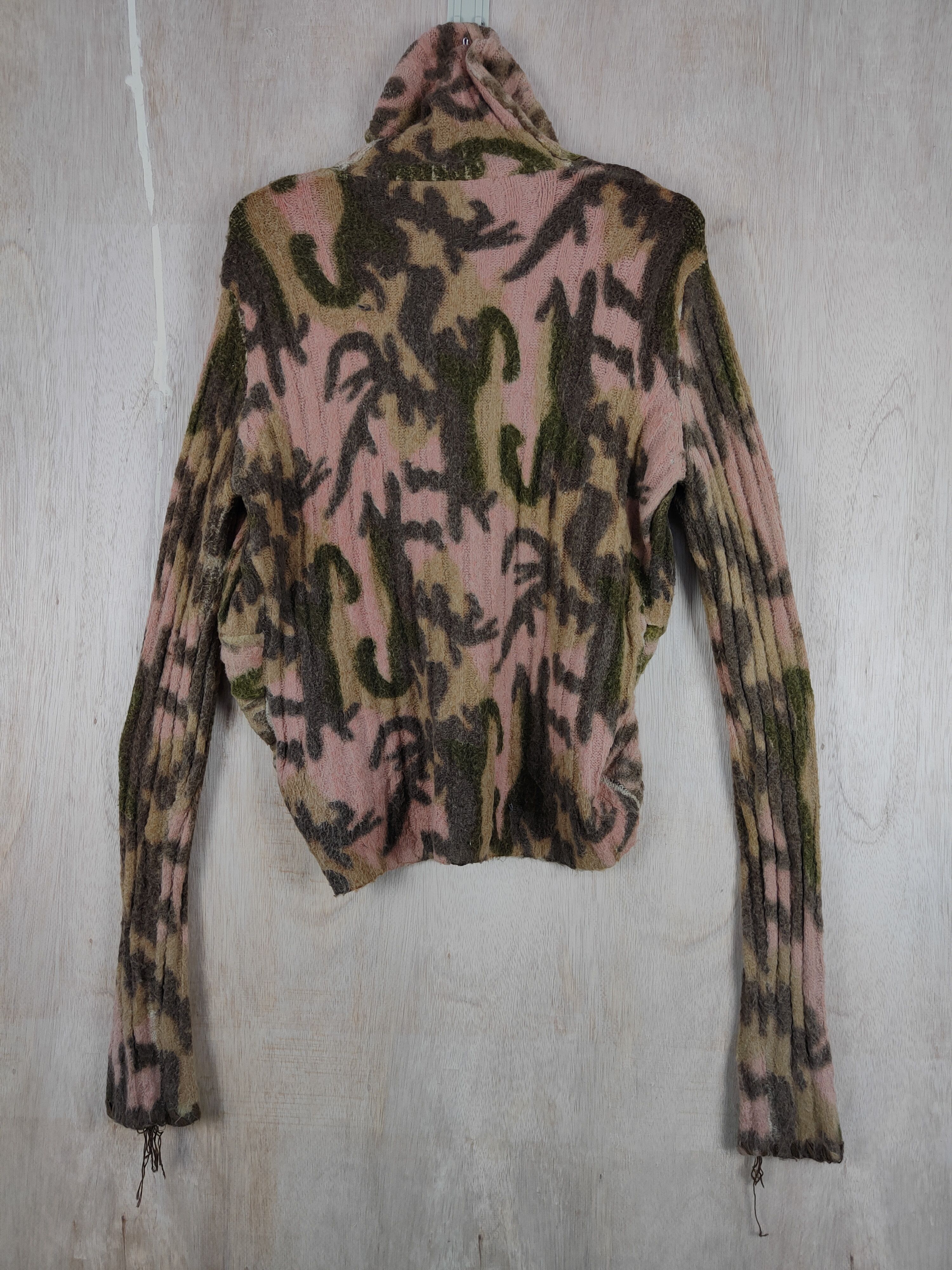 Japanese Brand Boop art Brown Cardigan hoodie knitwear japan #S300 Size M / US 6-8 / IT 42-44 - 6 Thumbnail