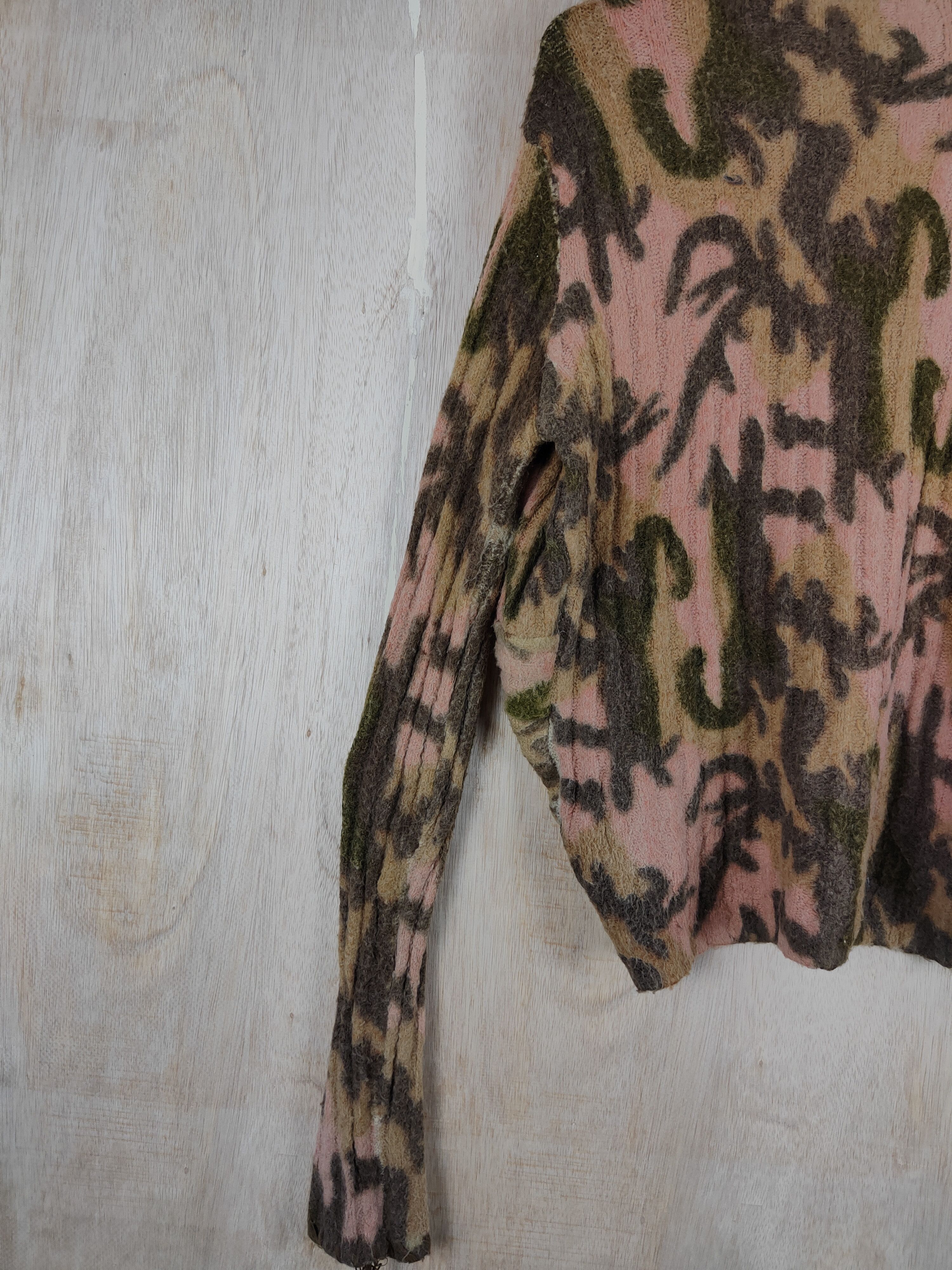 Japanese Brand Boop art Brown Cardigan hoodie knitwear japan #S300 Size M / US 6-8 / IT 42-44 - 7 Thumbnail