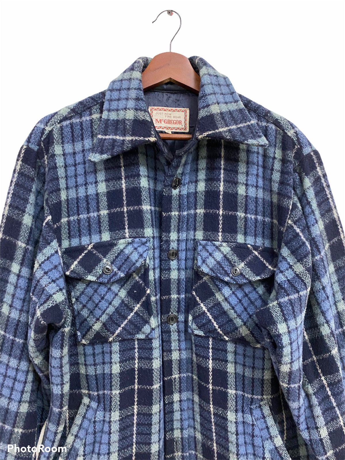 Flannel × Japanese Brand × McGregor Vintage Mc Gregor Wool Flannel Jacket Size US M / EU 48-50 / 2 - 3 Thumbnail