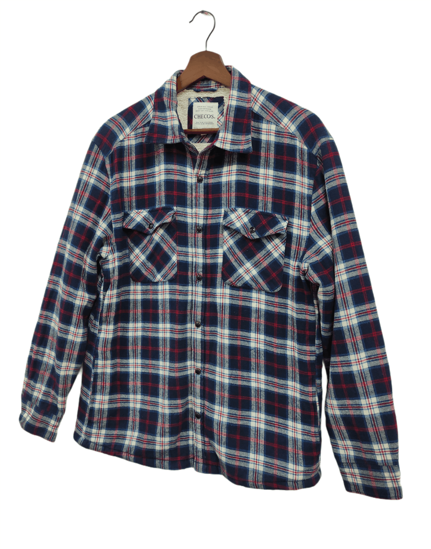 Flannel × Vintage Vintage Snap Buttons Sherpa Flannel Jacket Size US L / EU 52-54 / 3 - 2 Thumbnail