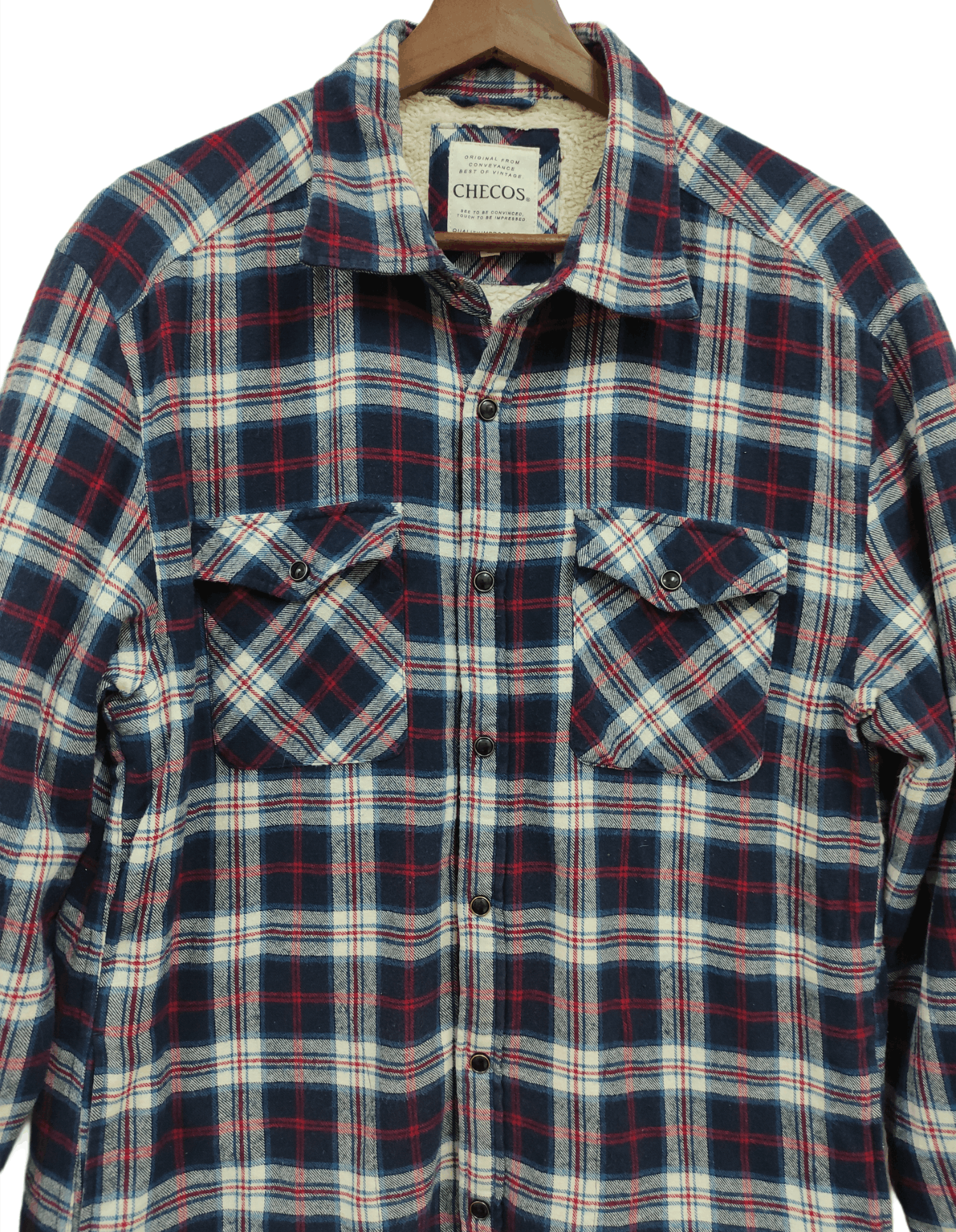 Flannel × Vintage Vintage Snap Buttons Sherpa Flannel Jacket Size US L / EU 52-54 / 3 - 4 Thumbnail