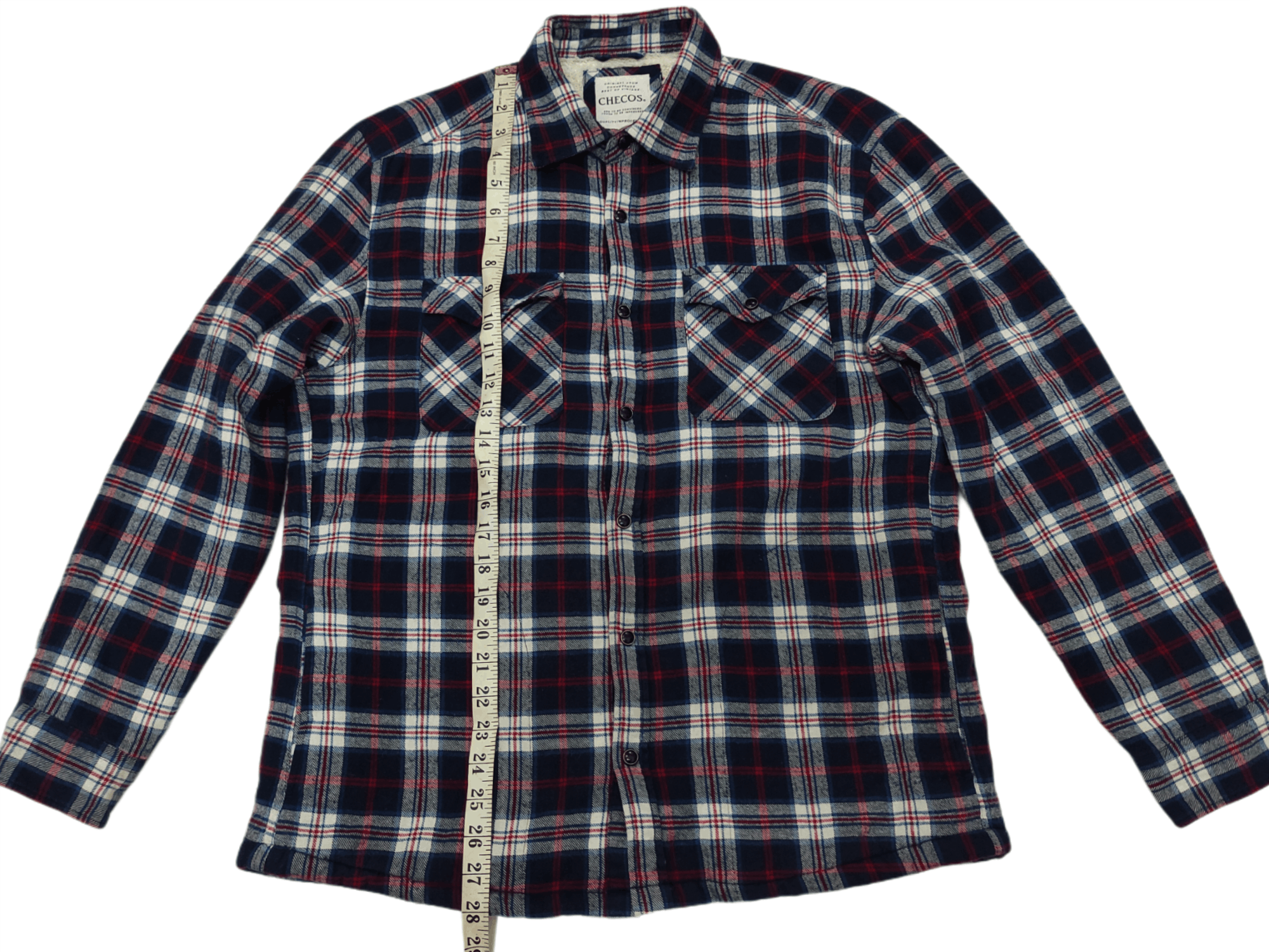 Flannel × Vintage Vintage Snap Buttons Sherpa Flannel Jacket Size US L / EU 52-54 / 3 - 12 Thumbnail