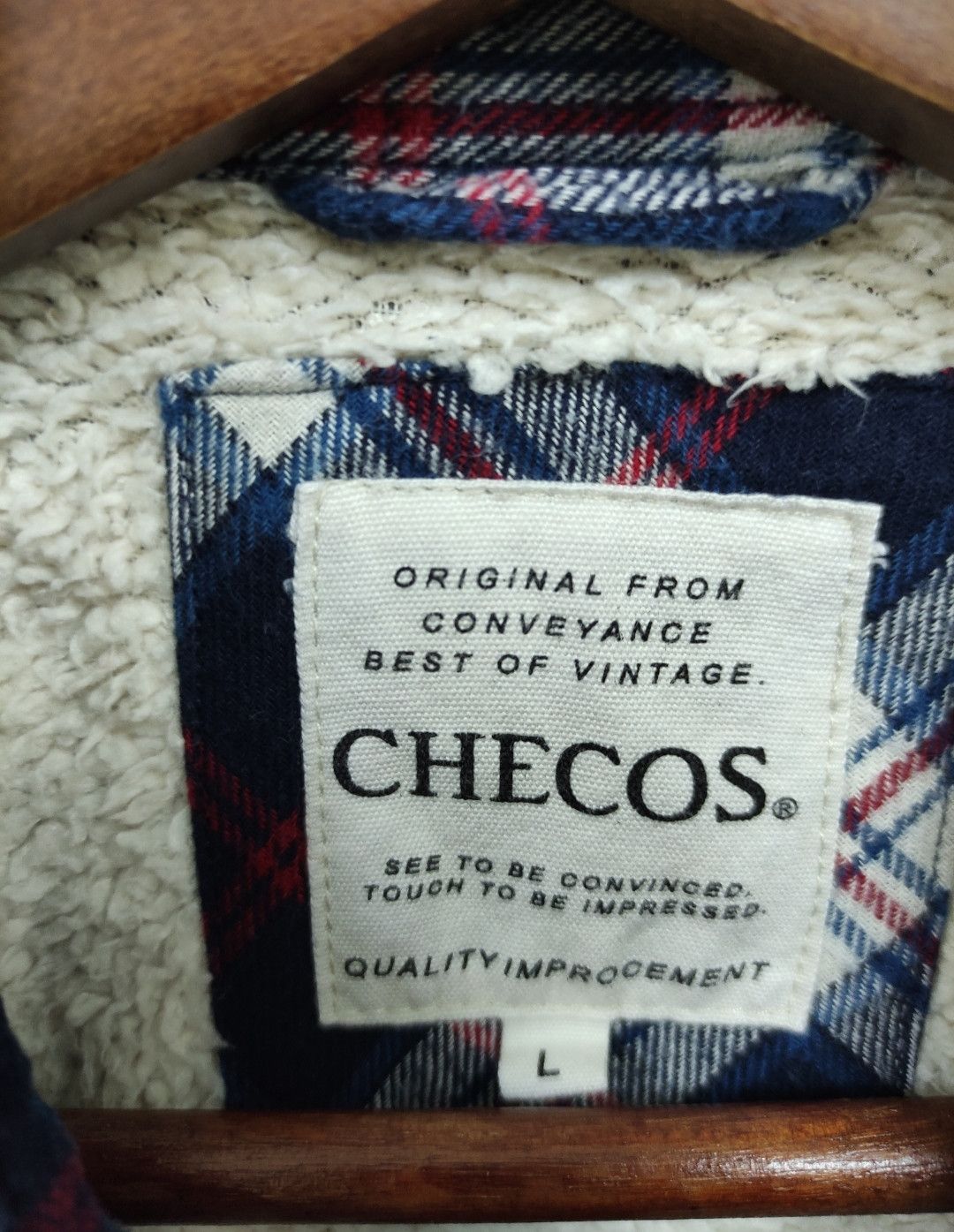 Flannel × Vintage Vintage Snap Buttons Sherpa Flannel Jacket Size US L / EU 52-54 / 3 - 9 Thumbnail