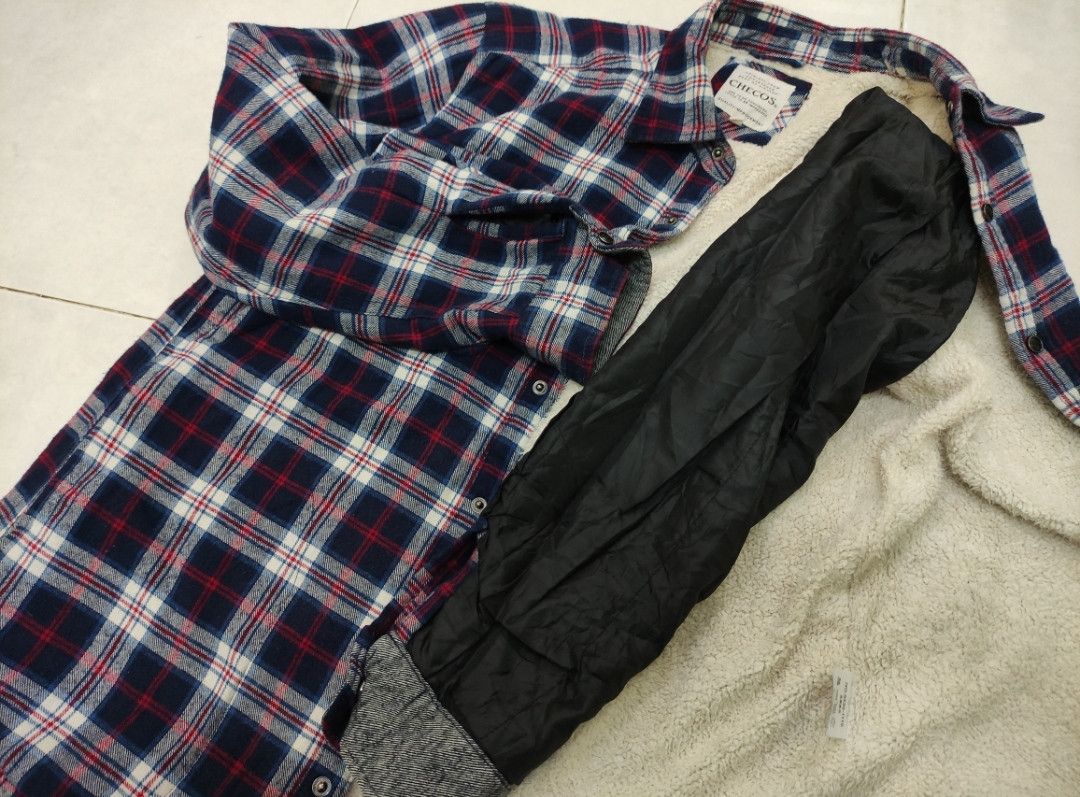 Flannel × Vintage Vintage Snap Buttons Sherpa Flannel Jacket Size US L / EU 52-54 / 3 - 8 Thumbnail