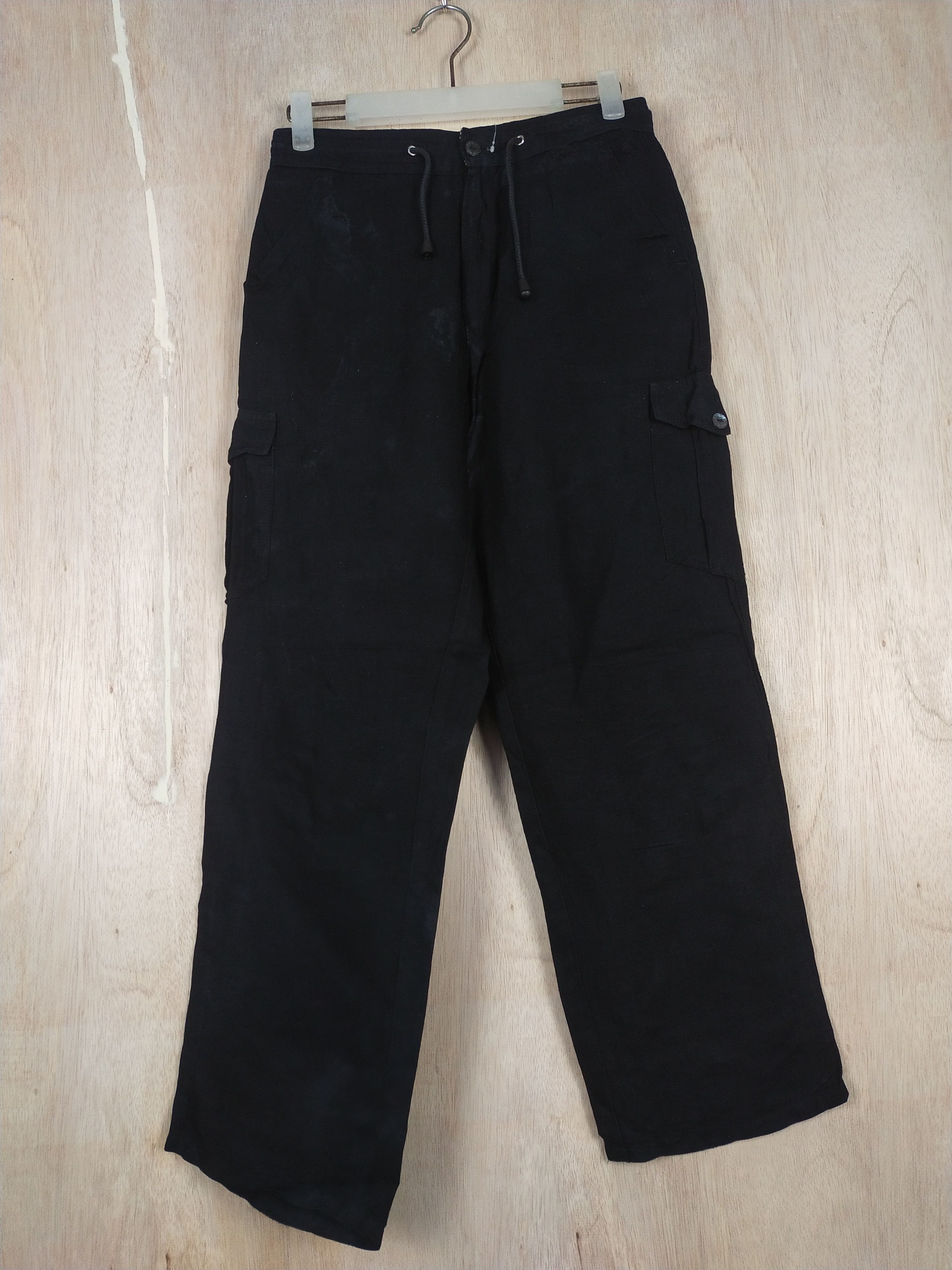 image of Fendi Black Multi Pocket Tactical Cargo Pants 3449, Women's (Size 26)