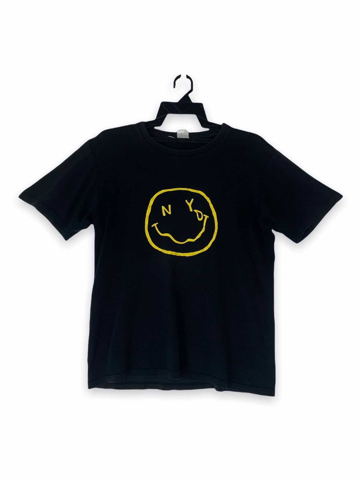 image of Band Tees x Number N Ine Vintage Number Nine Collaboration Nirvana Smile Album in Black (Size Mediu