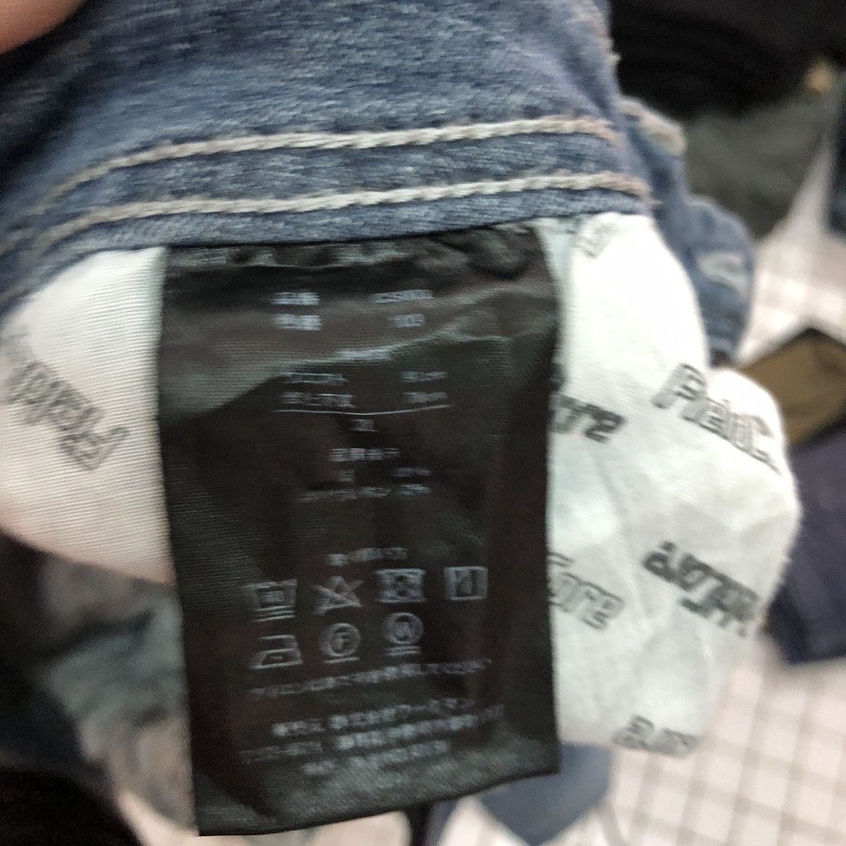 Japanese Brand Fieldcore Aero Stretch Blue Denim Pants #c270 Size US 35 - 13 Thumbnail