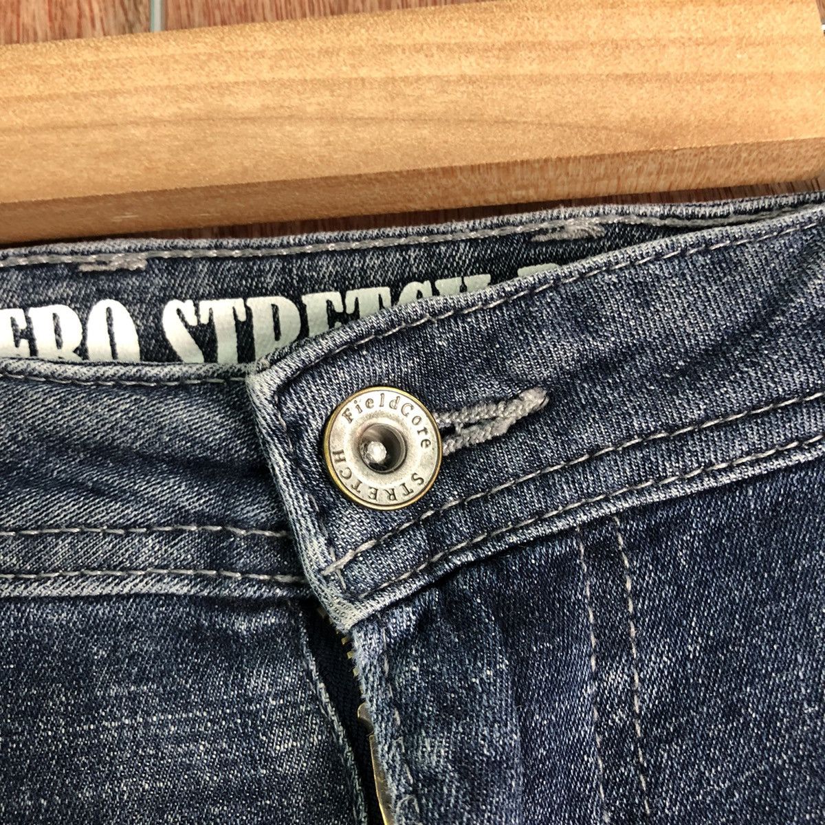 Japanese Brand Fieldcore Aero Stretch Blue Denim Pants #c270 Size US 35 - 6 Thumbnail