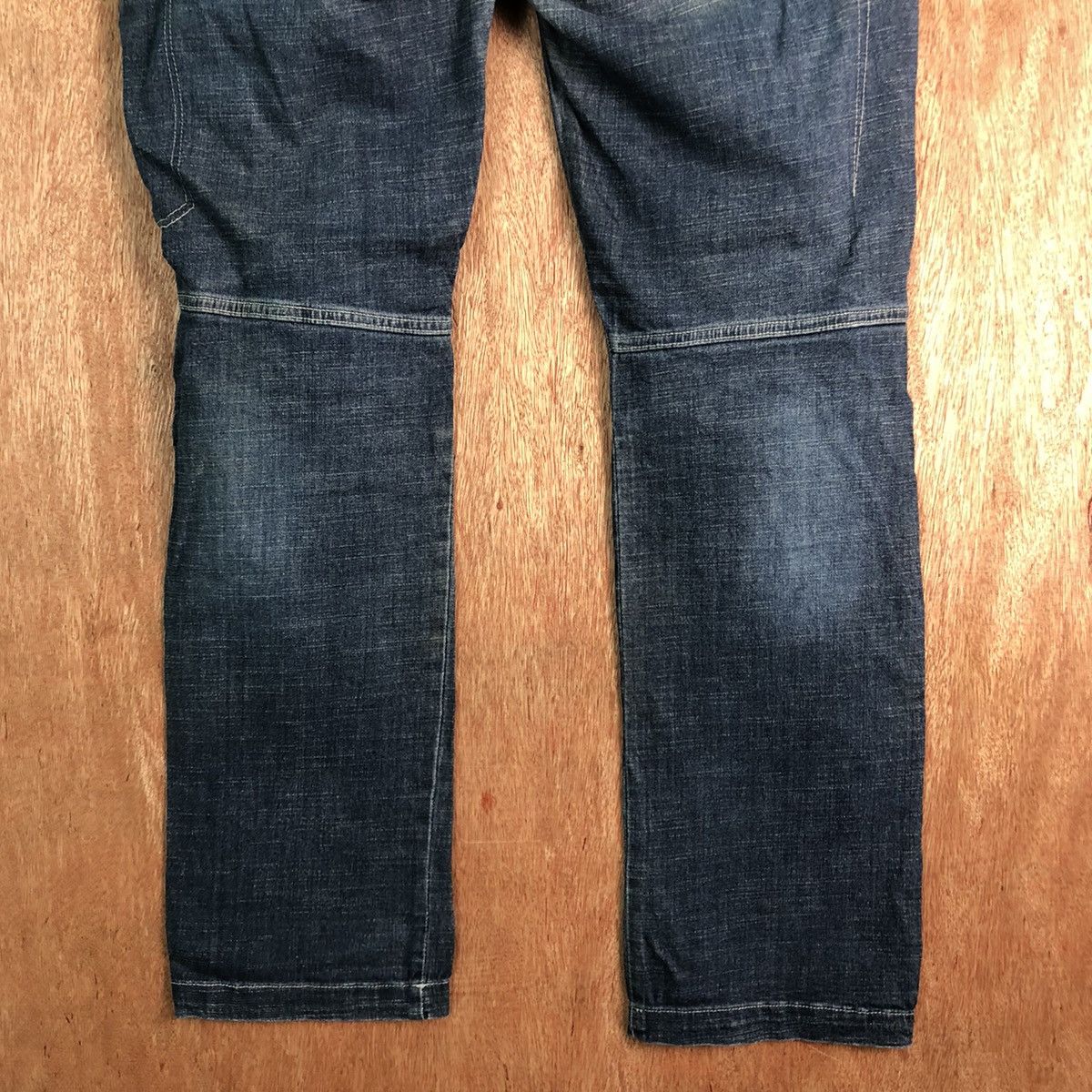 Japanese Brand Fieldcore Aero Stretch Blue Denim Pants #c270 Size US 35 - 10 Thumbnail