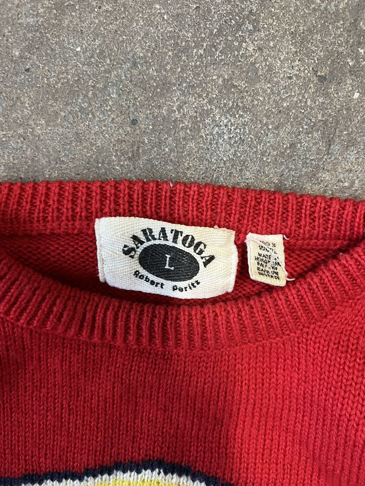 Vintage 80s Vintage Saratoga Glacier Patrol Expedition Knit Sweater Size US L / EU 52-54 / 3 - 3 Thumbnail