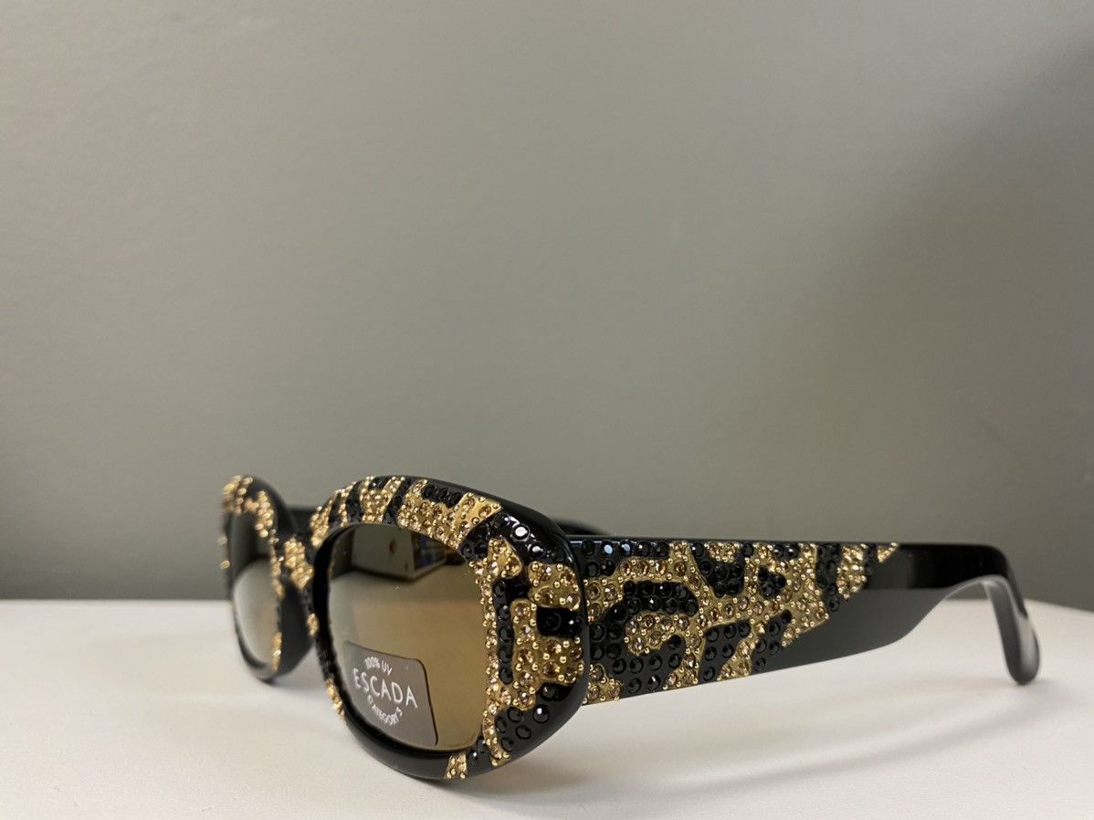 Escada × Swarovski × Vintage NEW VINTAGE RARE Escada Swarovski Made in France Sunglasses Size ONE SIZE - 2 Thumbnail
