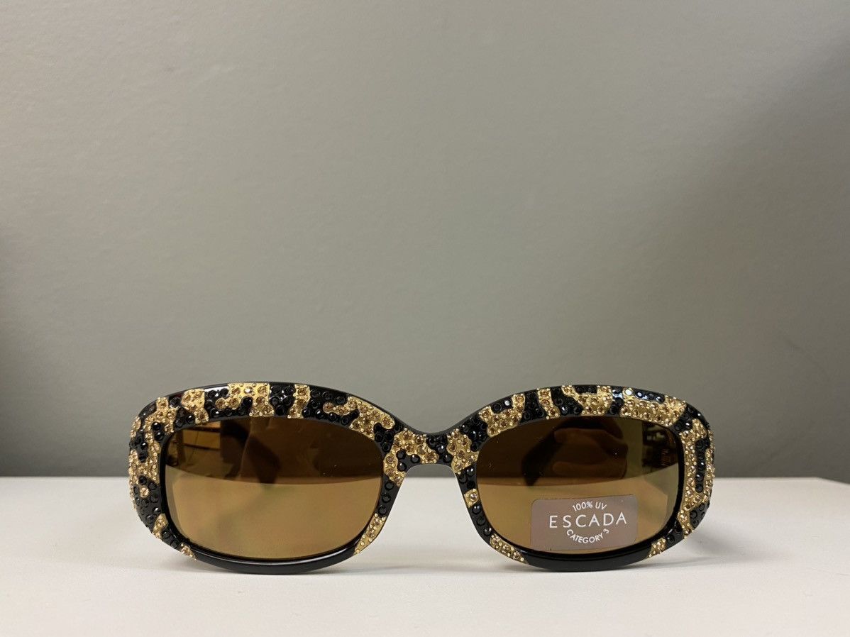 Escada × Swarovski × Vintage NEW VINTAGE RARE Escada Swarovski Made in France Sunglasses Size ONE SIZE - 1 Thumbnail