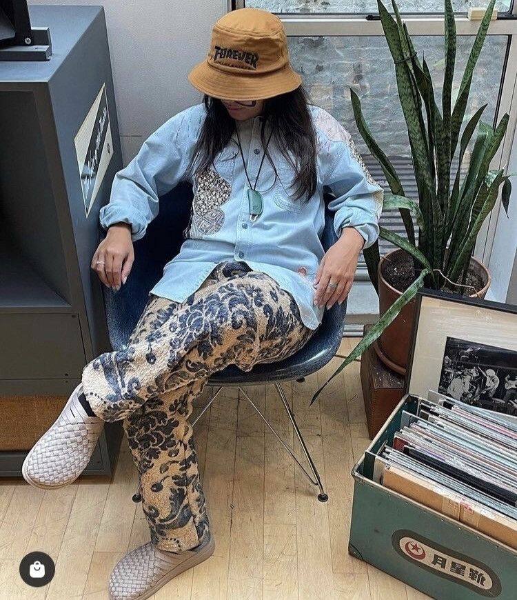 Kapital × Kapital Kountry KAPITAL DAMASK FLEECE PANTS Size US 32 / EU 48 - 14 Thumbnail
