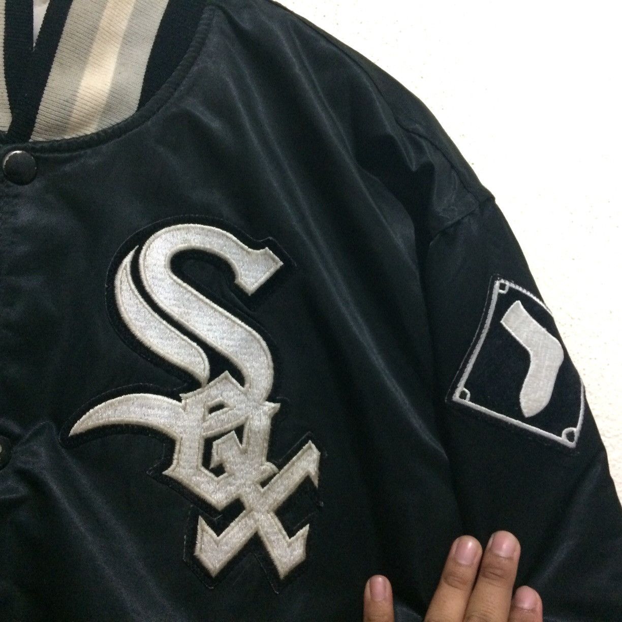 MLB Vintage Chicago White Sox Varsity Jacket Diamond Collection Size US L / EU 52-54 / 3 - 2 Thumbnail