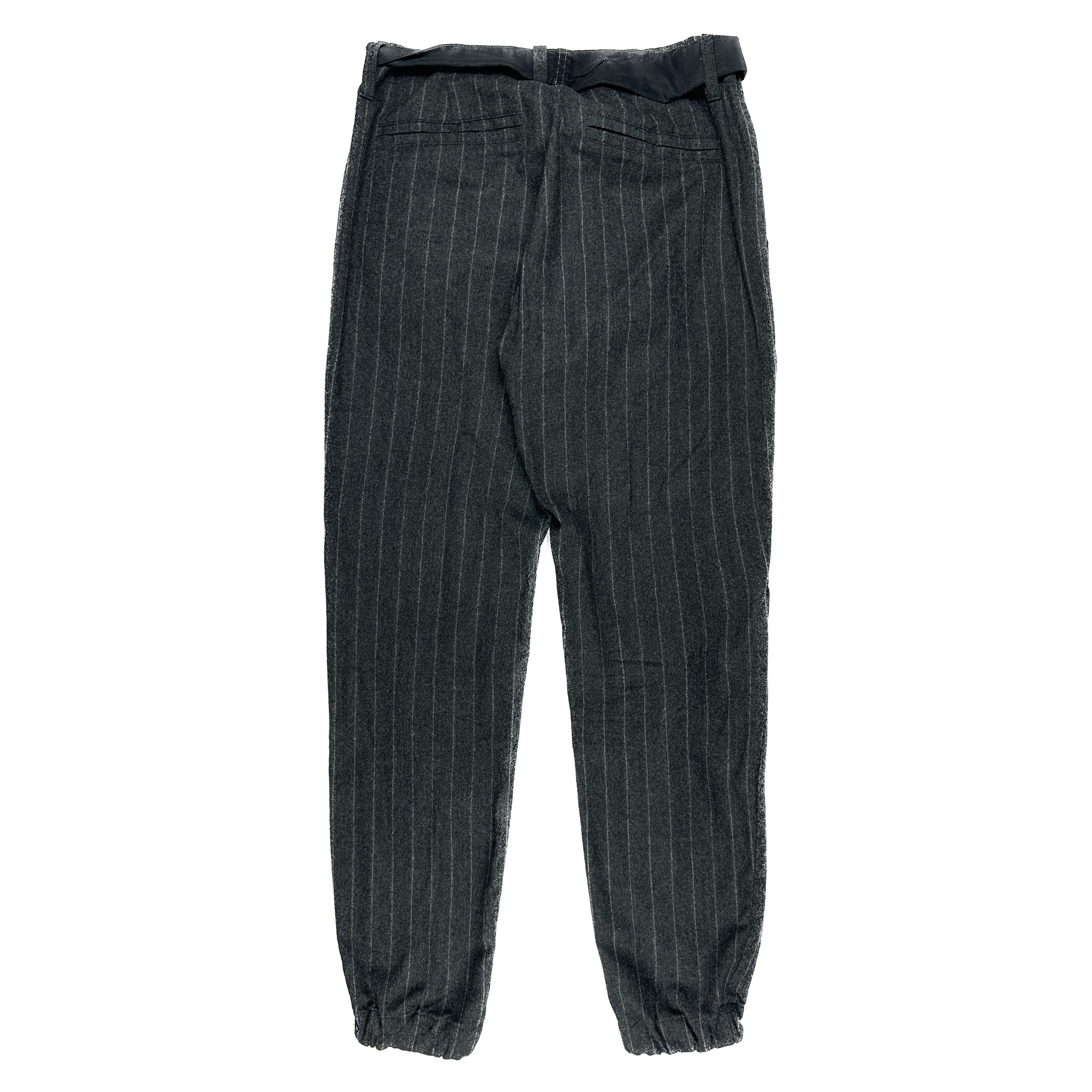 Greg Lauren 1/1 Sample Wool Belted Trousers Size US 30 / EU 46 - 2 Thumbnail