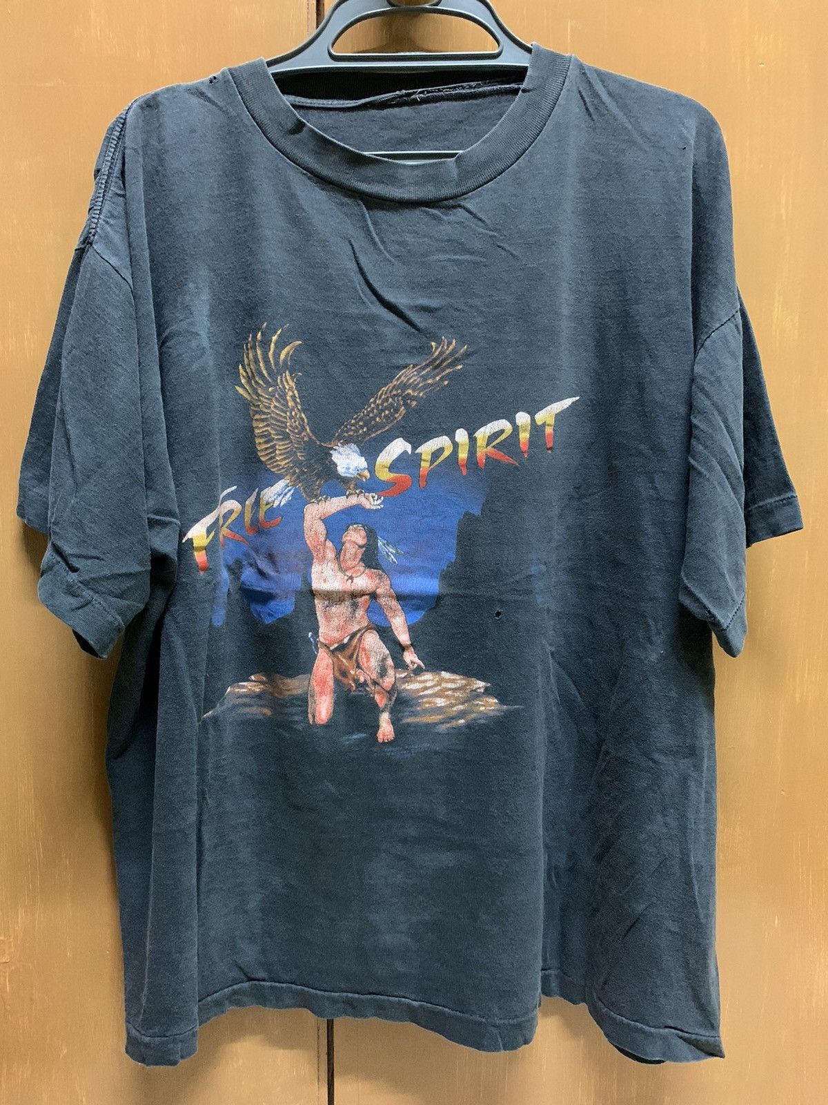 Vintage Vintage free spirit red indian eagle 80s Size US L / EU 52-54 / 3 - 1 Thumbnail