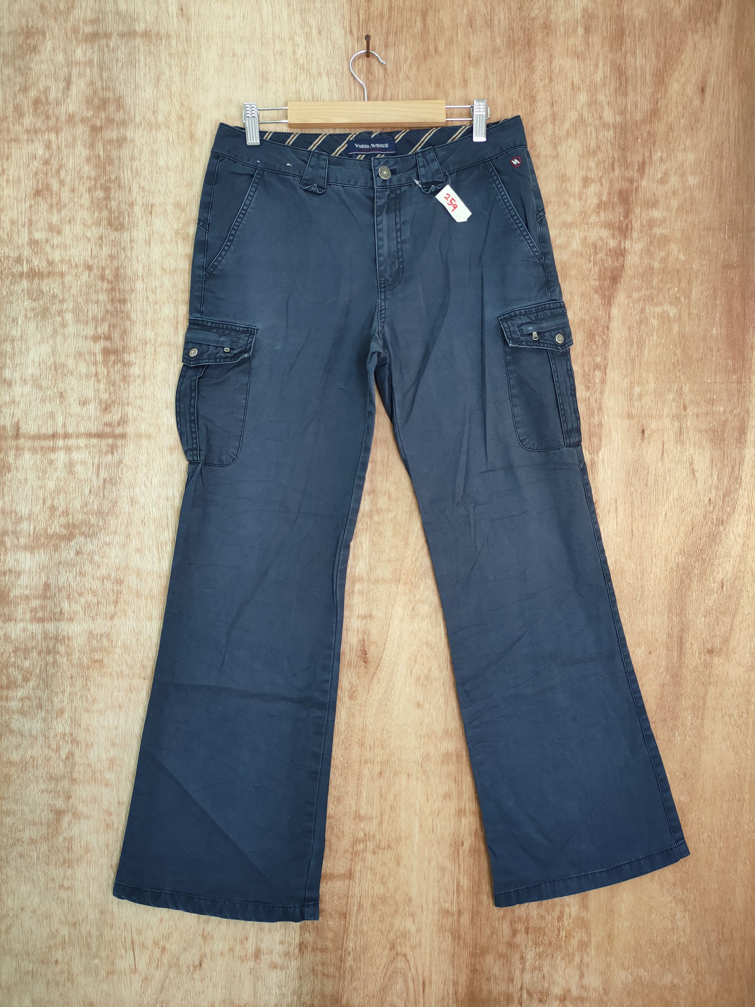 image of Vintage Vness Avenue Japan Blue Multipocket Cargo Pants 259, Men's (Size 30)