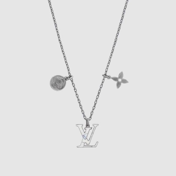 Louis Vuitton LV Initiales Pendant, White, One Size