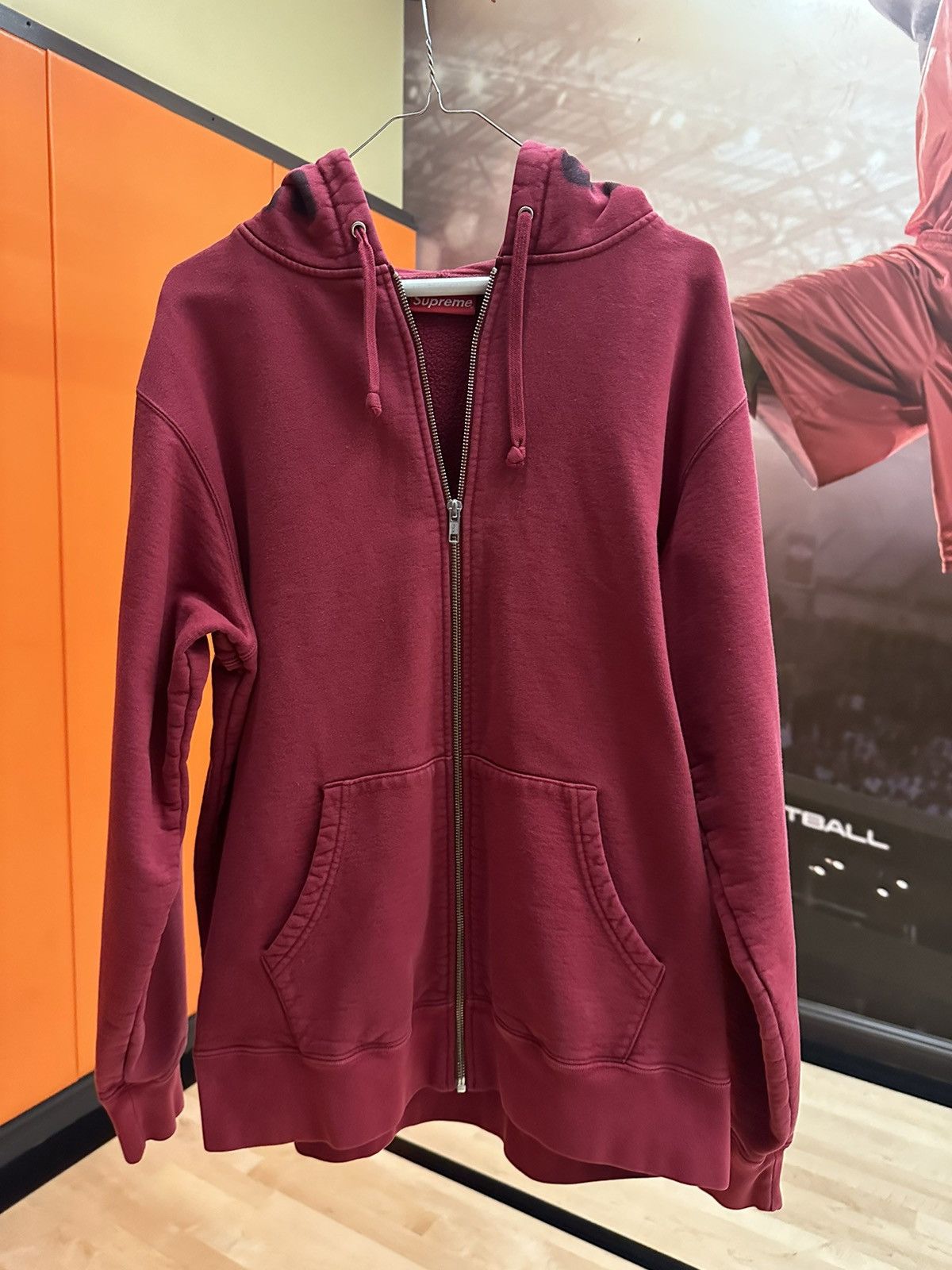Supreme Rare Supreme Bone Zip-Up Sweatshirt Red Size US L / EU 52-54 / 3 - 3 Thumbnail