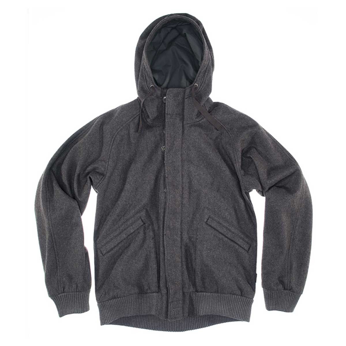 image of Addict x Vintage Wool Mix Felt Bomber in Grey, Men's (Size Medium)