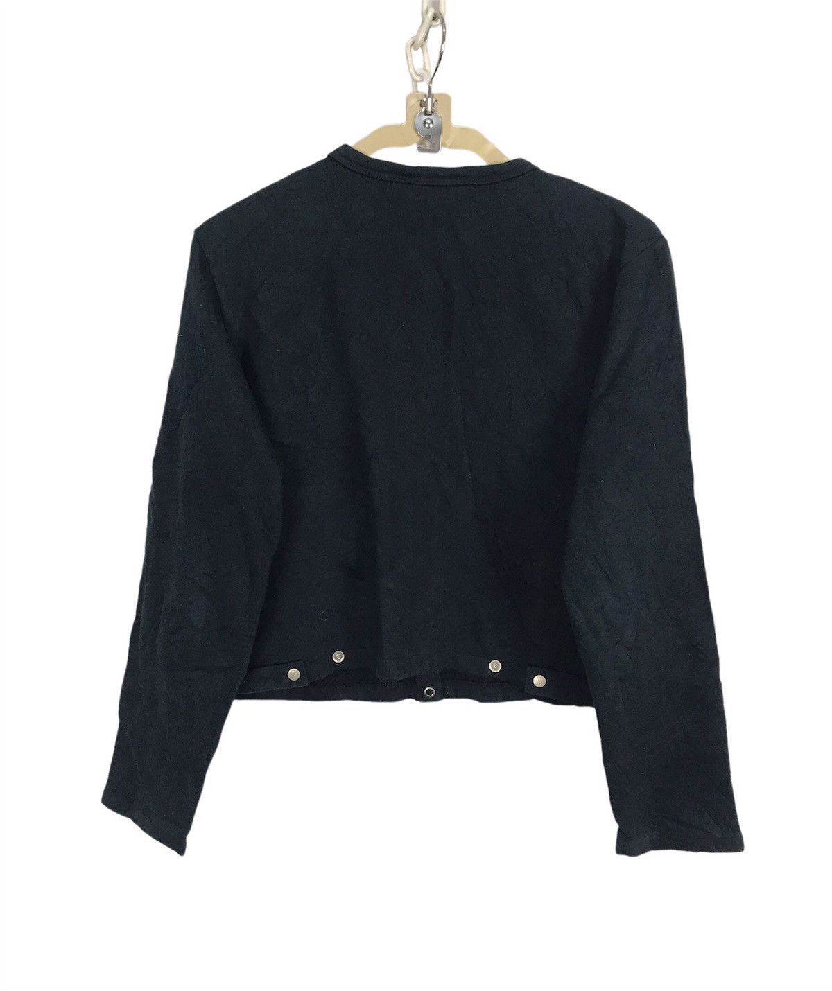 Designer × agnes b. Vintage Agnes B snap button croptop sweater Size M / US 6-8 / IT 42-44 - 2 Thumbnail