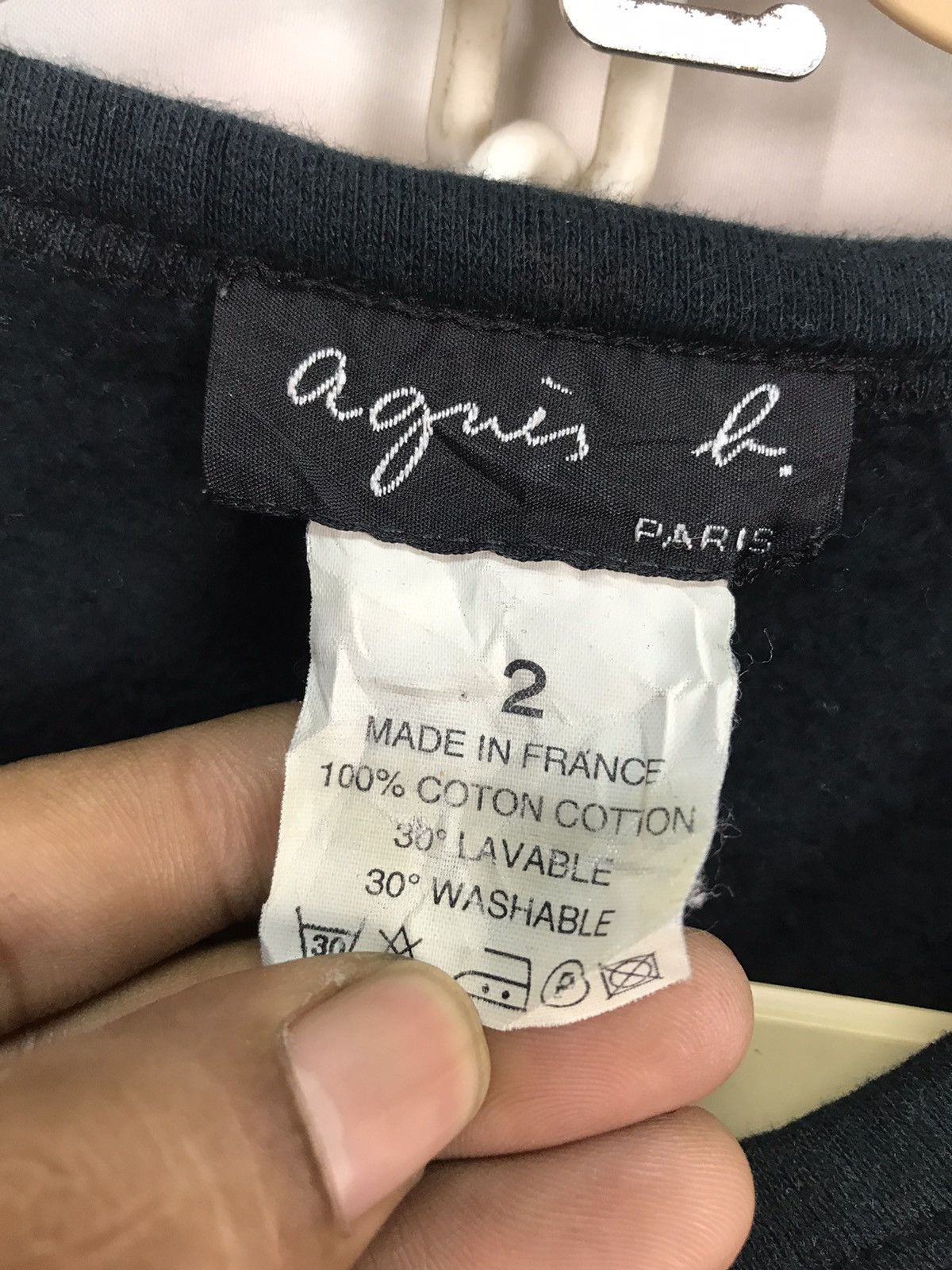 Designer × agnes b. Vintage Agnes B snap button croptop sweater Size M / US 6-8 / IT 42-44 - 3 Thumbnail