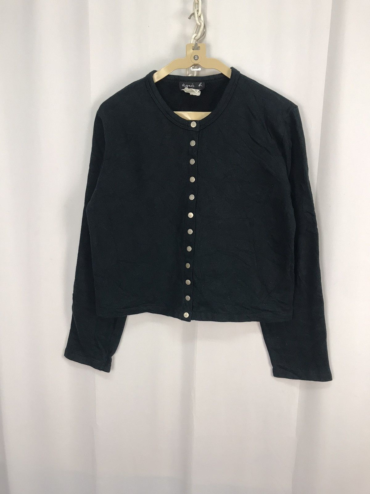 Designer × agnes b. Vintage Agnes B snap button croptop sweater Size M / US 6-8 / IT 42-44 - 6 Thumbnail