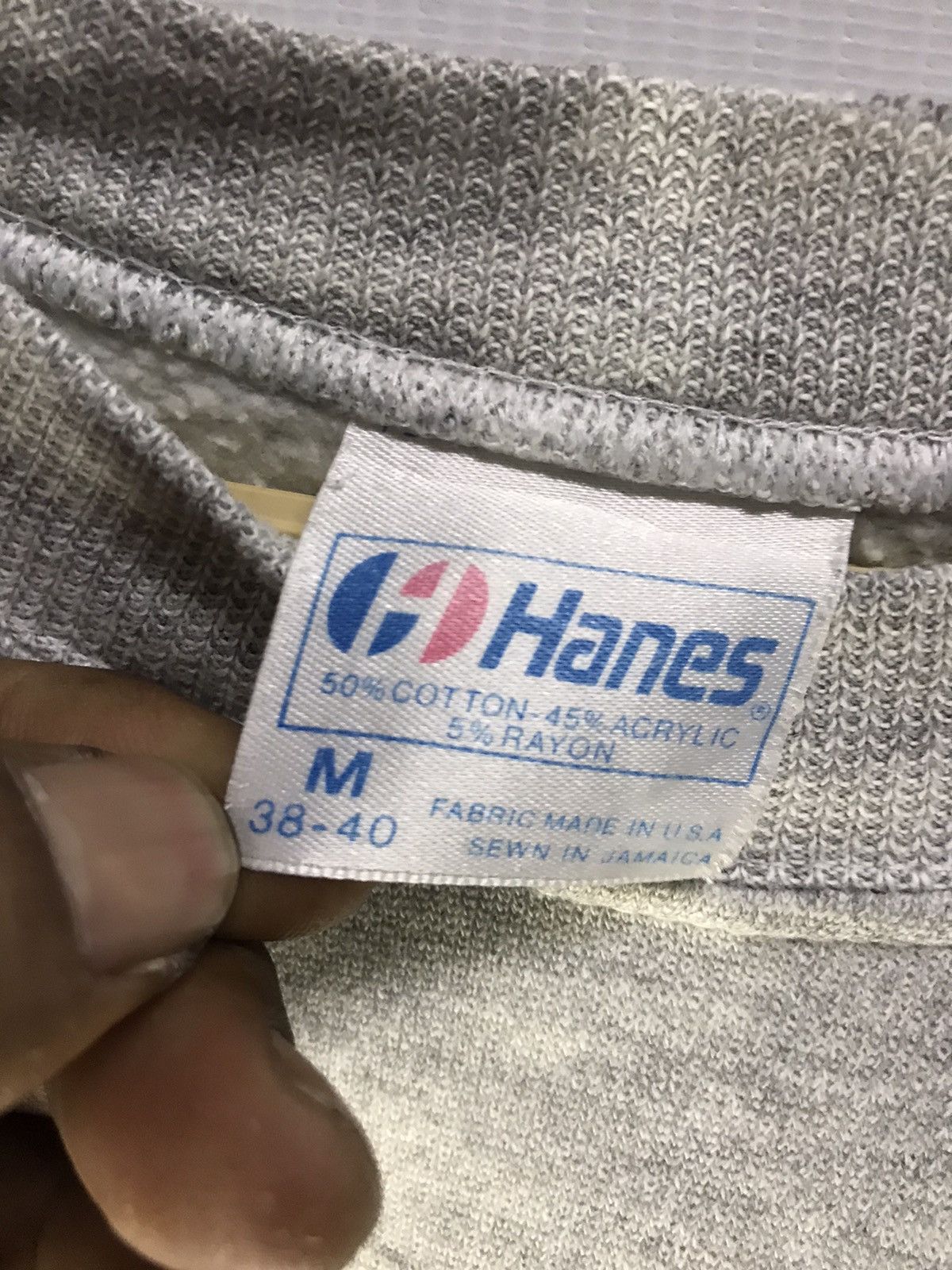 Hanes × Vintage Vintage crewneck sweatshirt made in usa by hanes Size US M / EU 48-50 / 2 - 3 Thumbnail