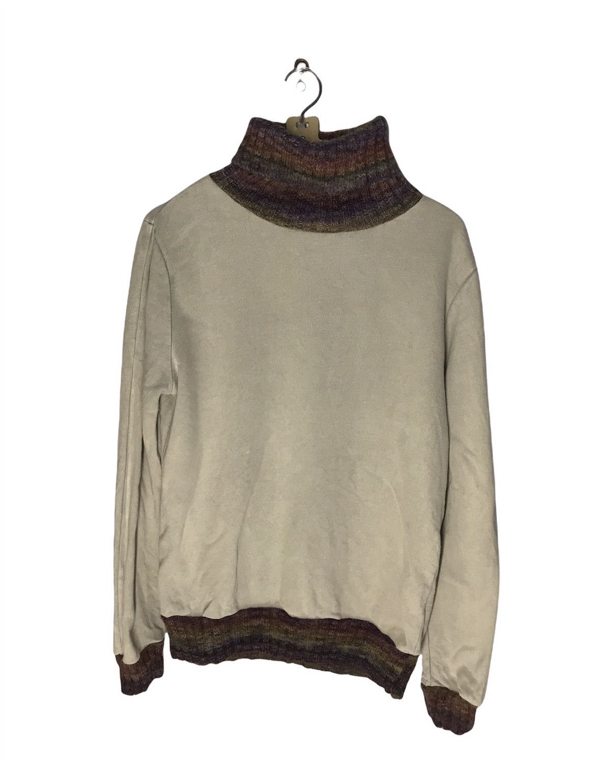 Japanese Brand Japanese brand turtleneck sweatshirt wool ringer Size US M / EU 48-50 / 2 - 1 Thumbnail