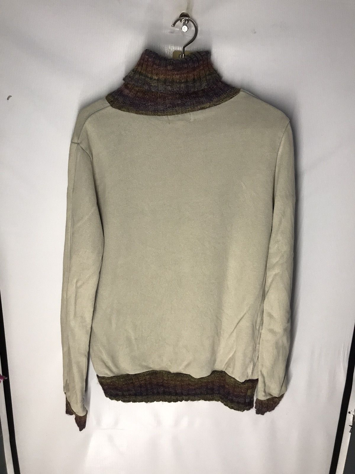 Japanese Brand Japanese brand turtleneck sweatshirt wool ringer Size US M / EU 48-50 / 2 - 7 Thumbnail
