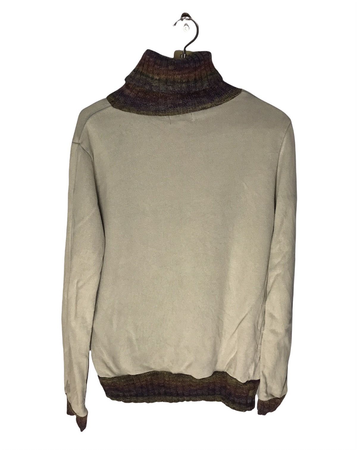 Japanese Brand Japanese brand turtleneck sweatshirt wool ringer Size US M / EU 48-50 / 2 - 2 Thumbnail