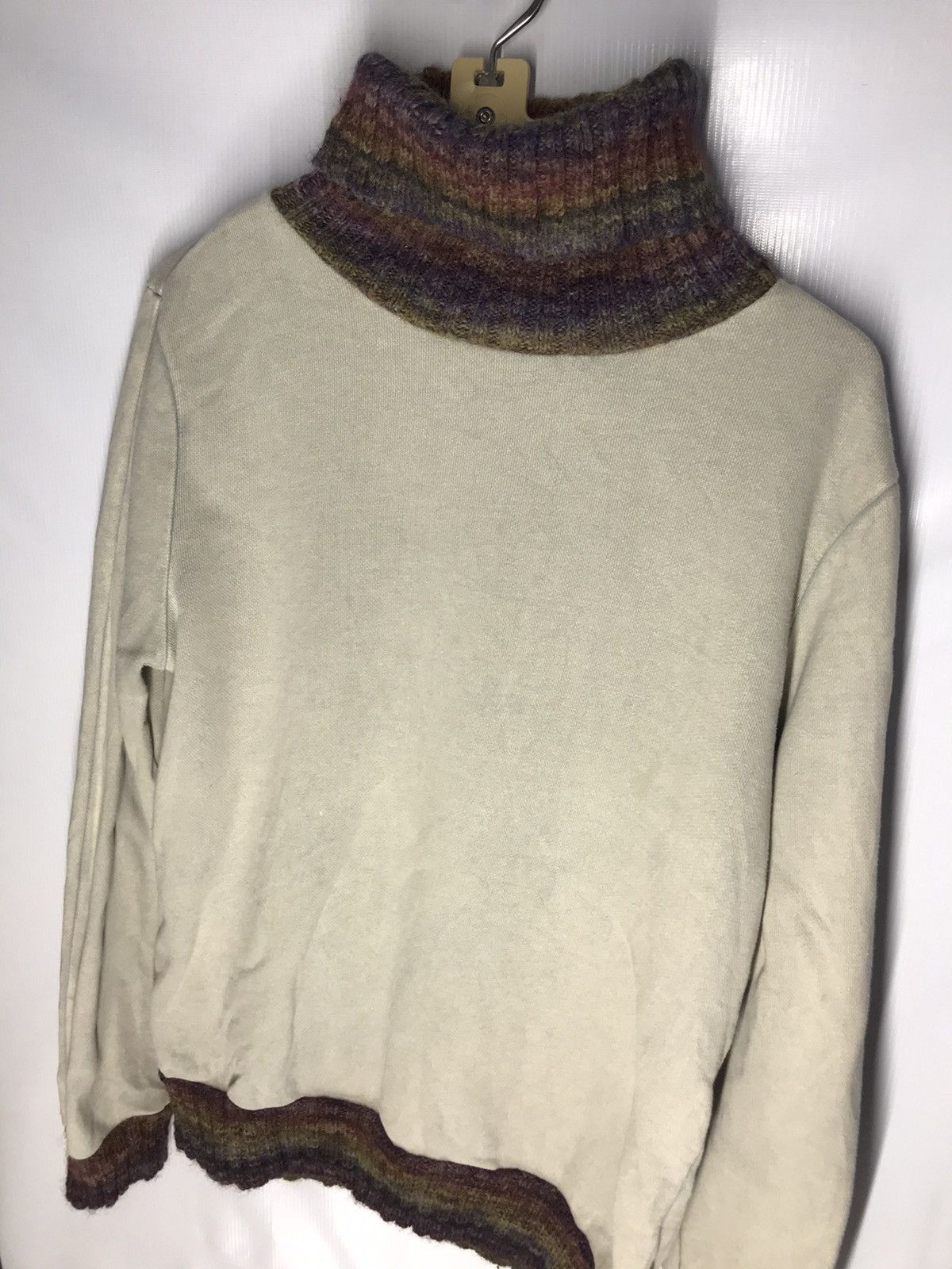 Japanese Brand Japanese brand turtleneck sweatshirt wool ringer Size US M / EU 48-50 / 2 - 4 Thumbnail
