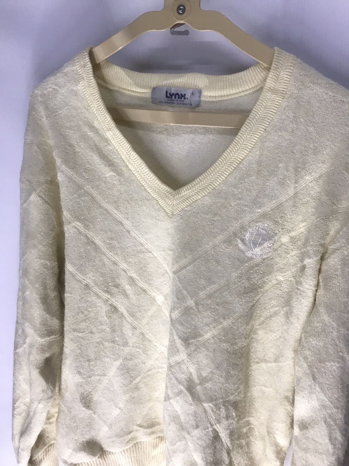 Japanese Brand Lynx knit sweatshirt vneck Size US L / EU 52-54 / 3 - 4 Thumbnail