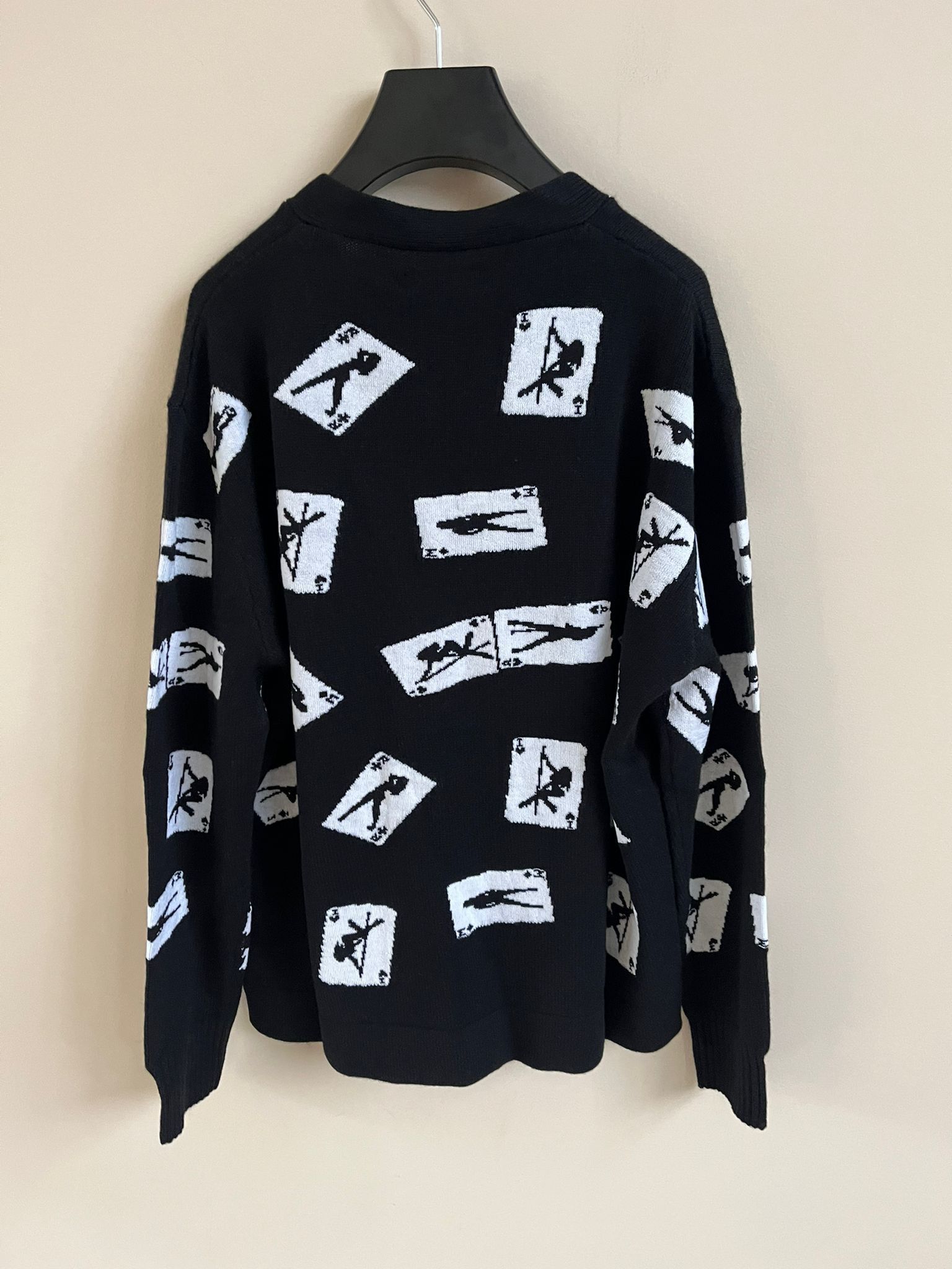 Amiri Cards Intarsla Cardigan in Black Size US XL / EU 56 / 4 - 13 Thumbnail