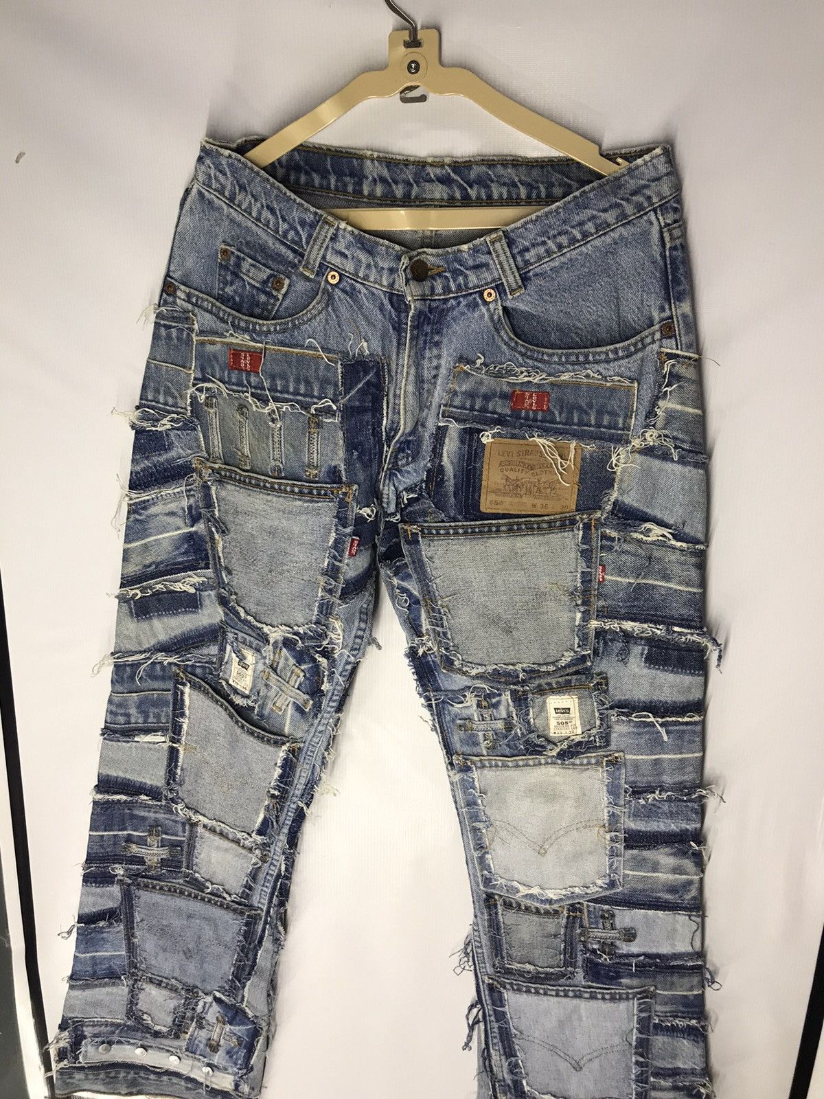 Levi's Vintage Clothing 🔥BEST OFFER 🔥Levi’s distressed denim patchwork size 32 Size US 32 / EU 48 - 11 Thumbnail