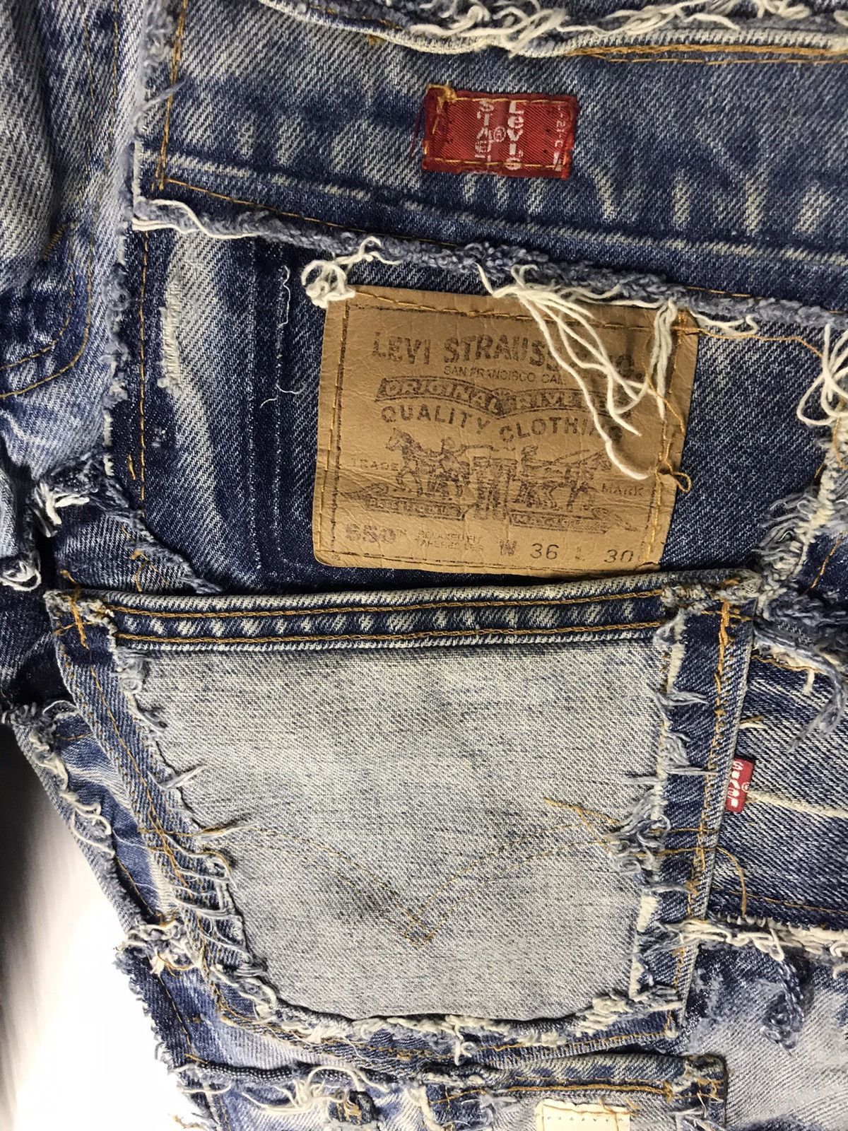 Levi's Vintage Clothing 🔥BEST OFFER 🔥Levi’s distressed denim patchwork size 32 Size US 32 / EU 48 - 3 Thumbnail