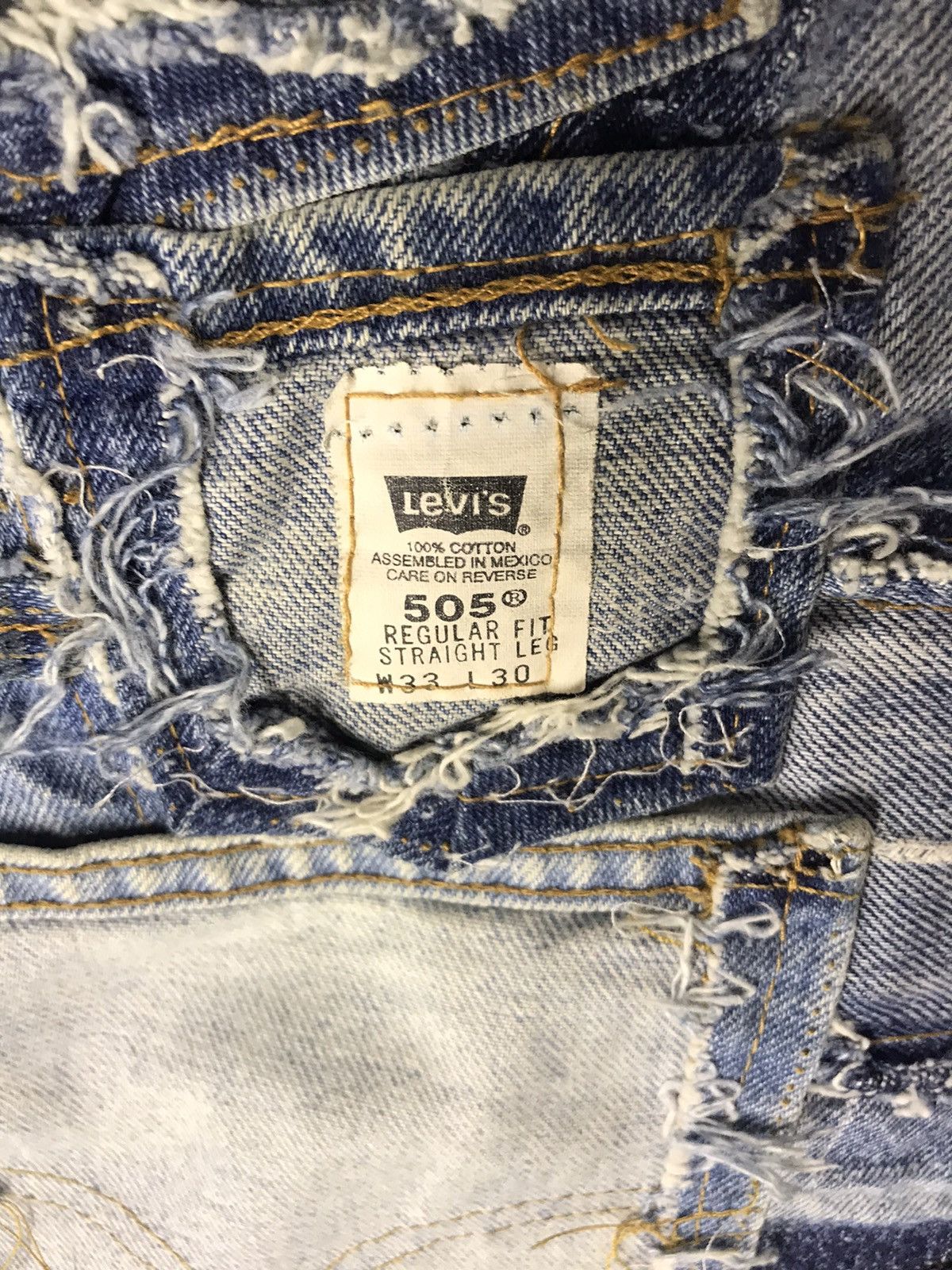Levi's Vintage Clothing 🔥BEST OFFER 🔥Levi’s distressed denim patchwork size 32 Size US 32 / EU 48 - 4 Thumbnail