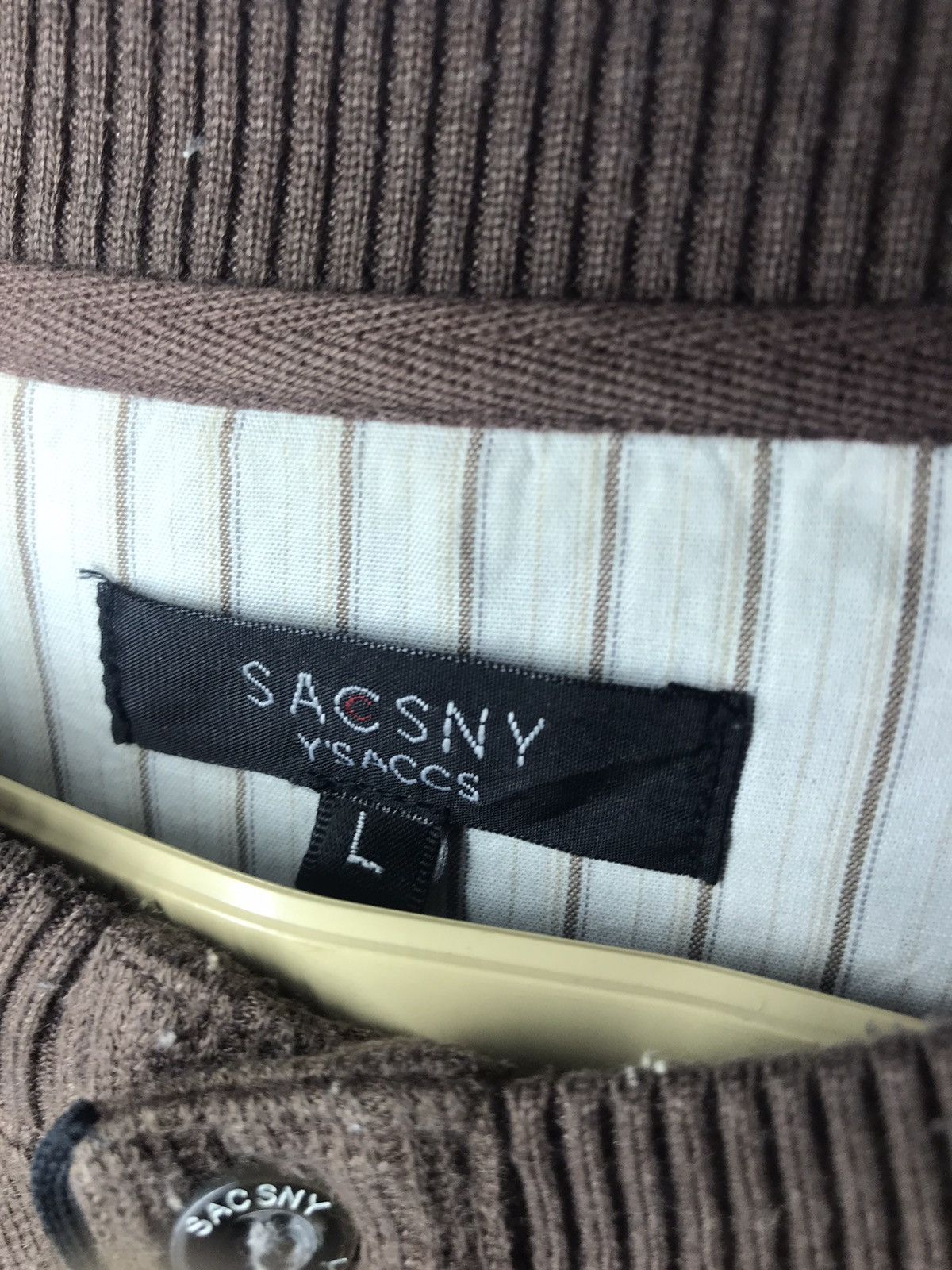 Japanese Brand × Yohji Yamamoto Sacsny y’saccs sweatshirt half button Size US L / EU 52-54 / 3 - 3 Thumbnail