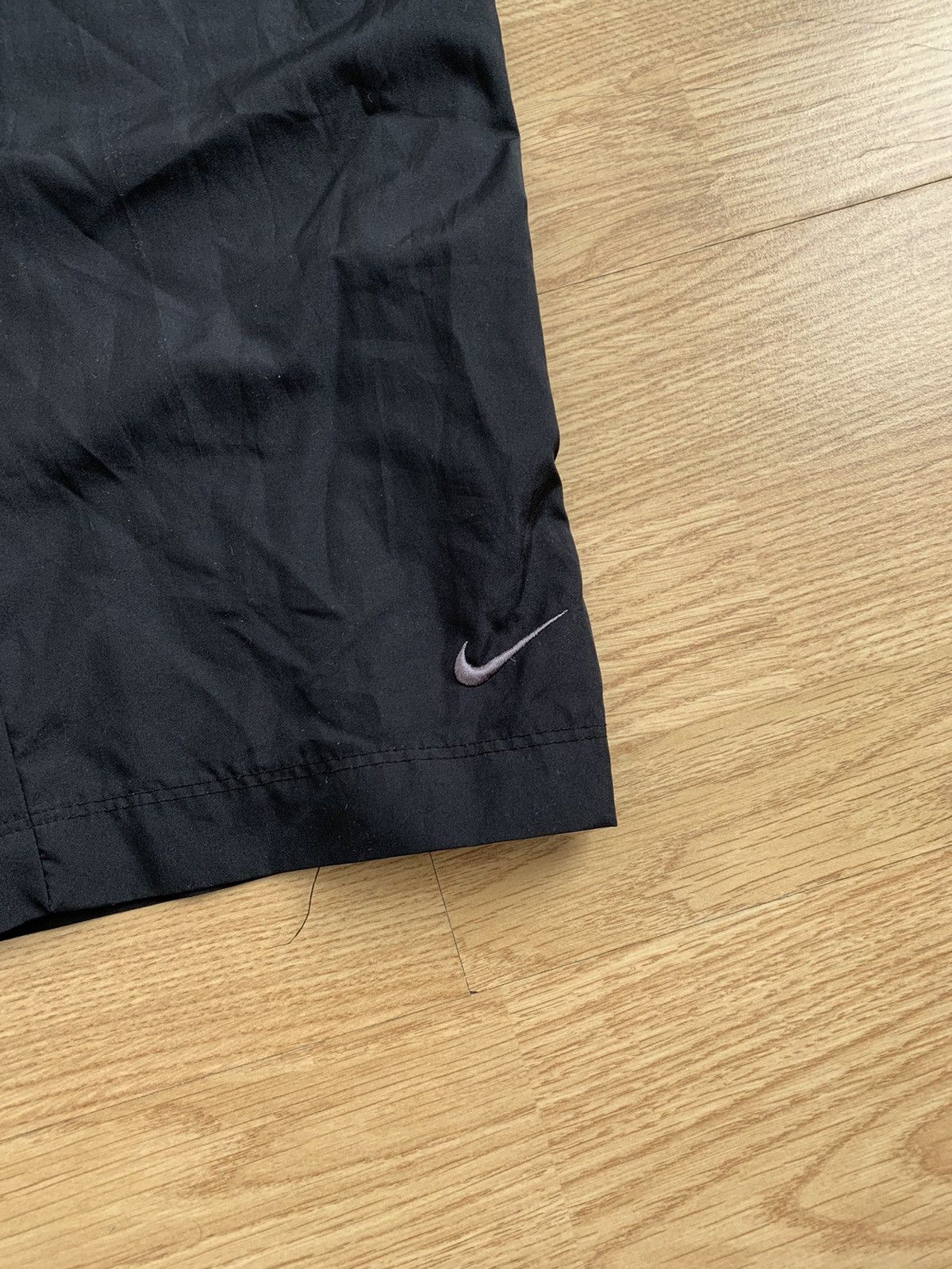 Nike × Vintage Vintage y2k Nike Black Track Pants Swoosh Drill Size US 34 / EU 50 - 4 Thumbnail
