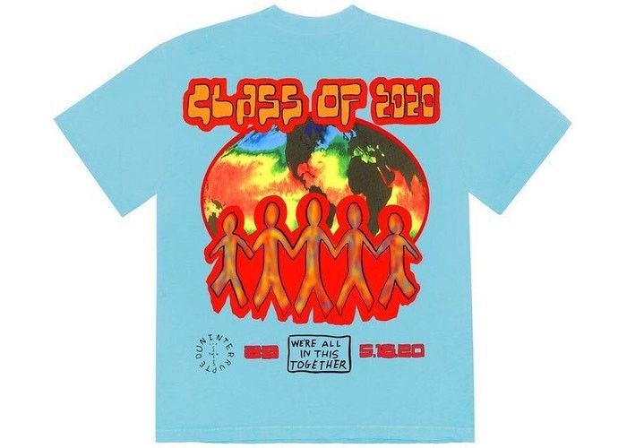 Travis Scott Travis Scott Cactus Jack C/O 2020 T-Shirt Light Blue Size US M / EU 48-50 / 2 - 2 Thumbnail
