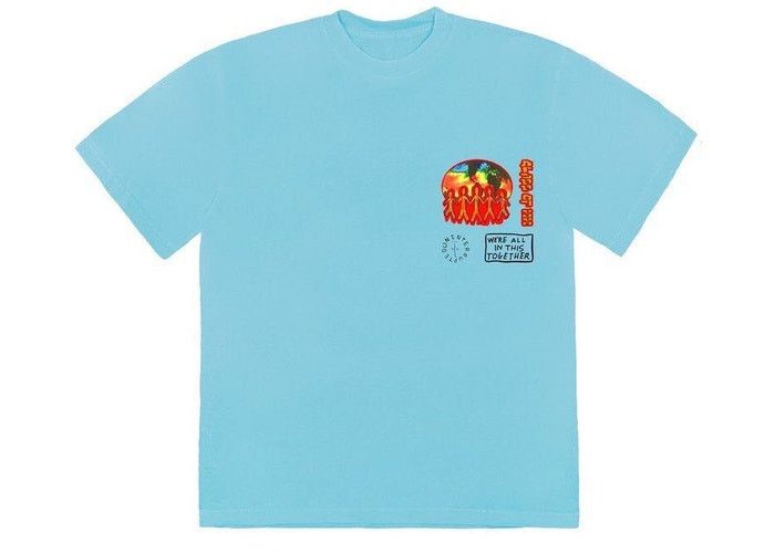 Travis Scott Travis Scott Cactus Jack C/O 2020 T-Shirt Light Blue Size US M / EU 48-50 / 2 - 3 Thumbnail