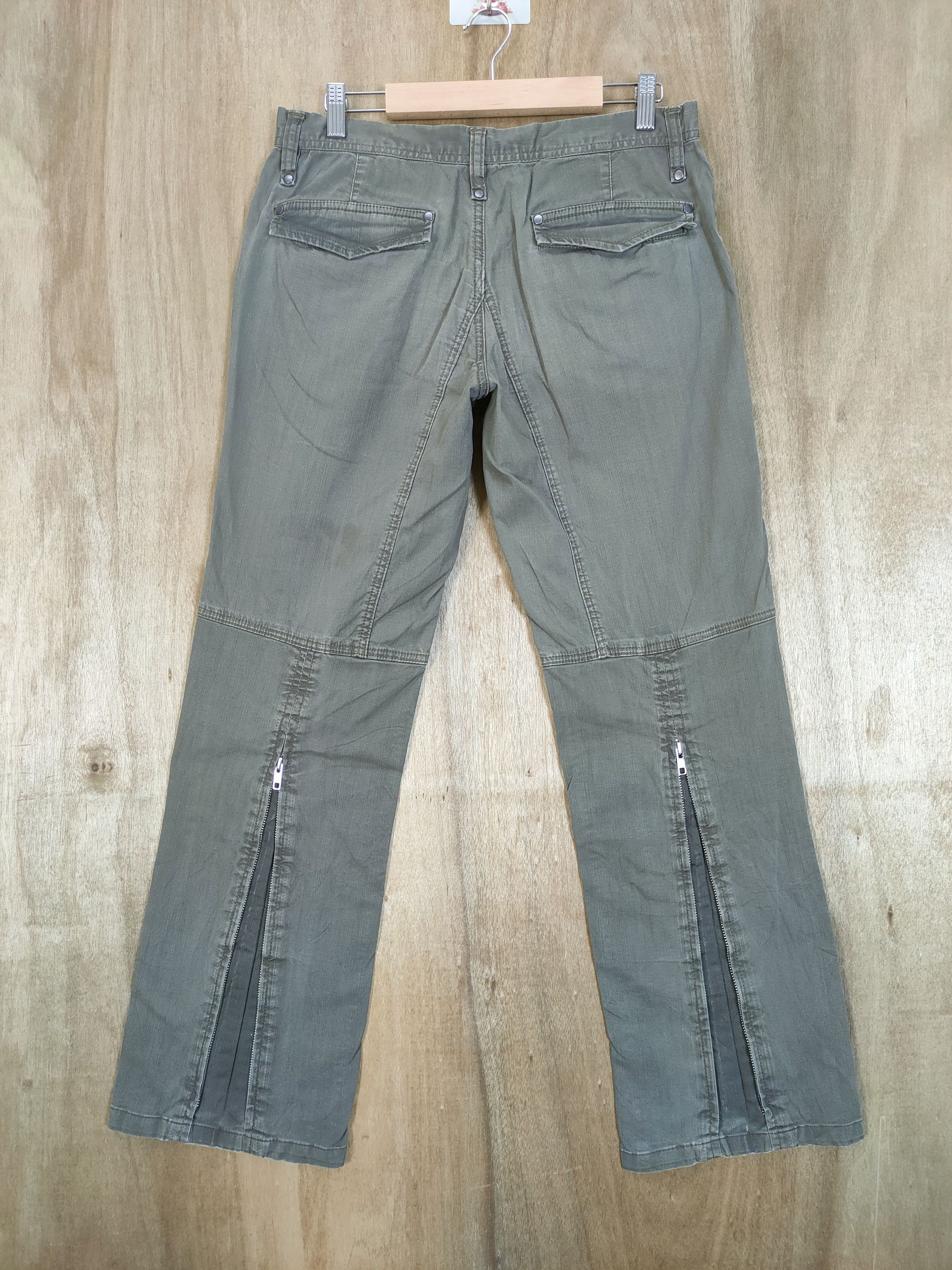 VINTAGE JAPANESE ANKLE ZIPPER LEG FADED PANTS