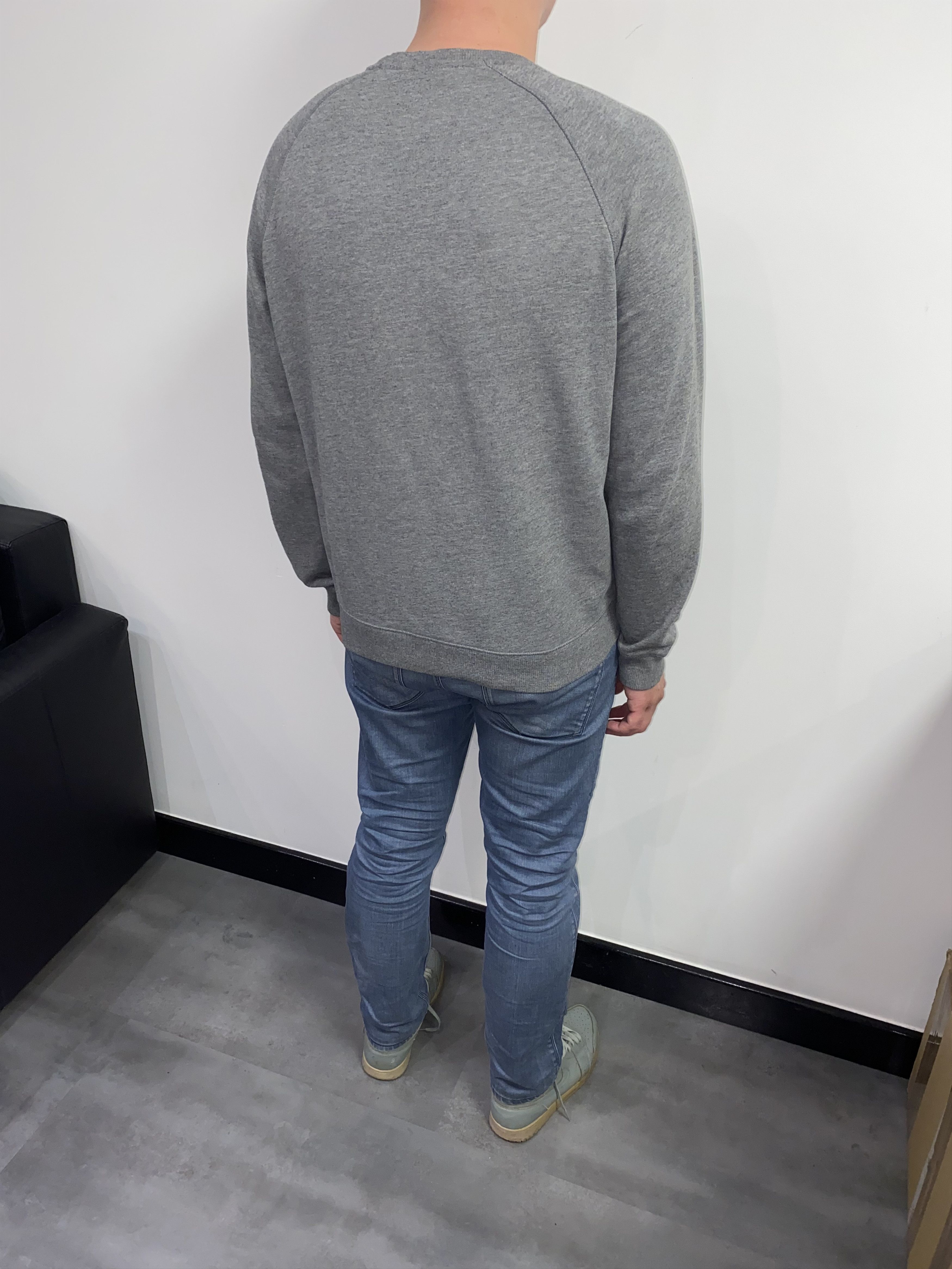 Karl Lagerfeld Karl Lagerfeld Big Logo Gray Crewneck Size US L / EU 52-54 / 3 - 9 Thumbnail