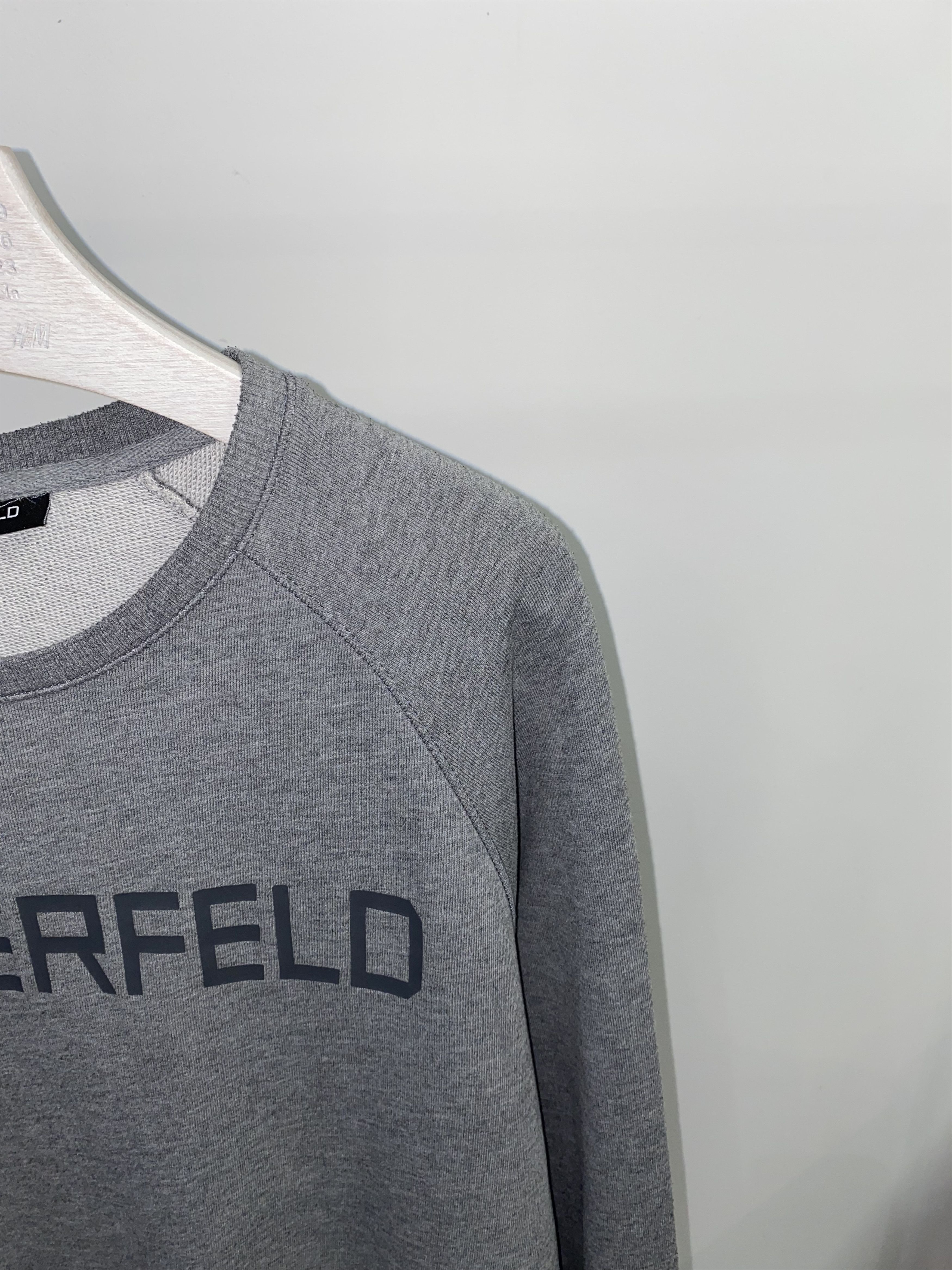 Karl Lagerfeld Karl Lagerfeld Big Logo Gray Crewneck Size US L / EU 52-54 / 3 - 2 Thumbnail